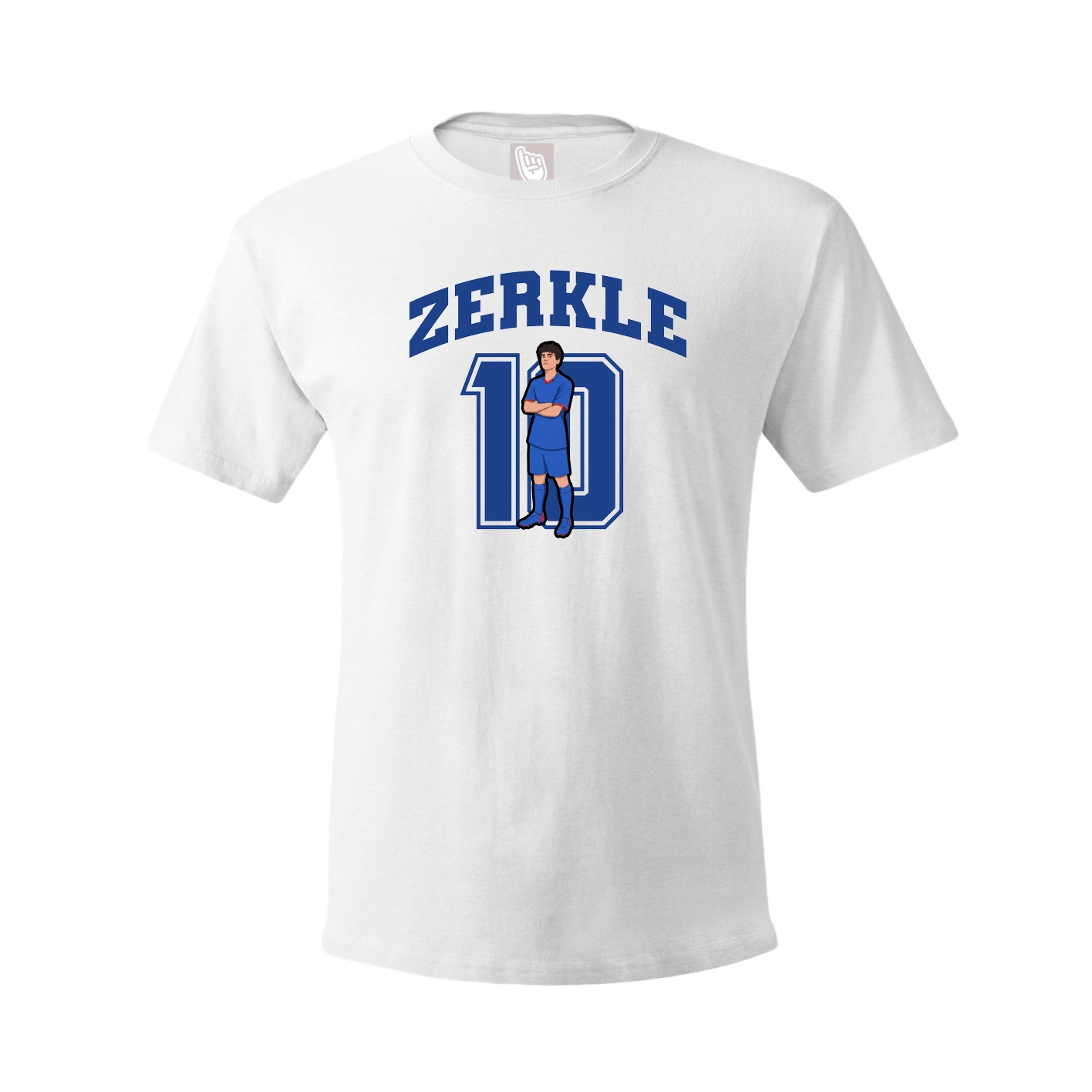 Youth Tee — Number in White