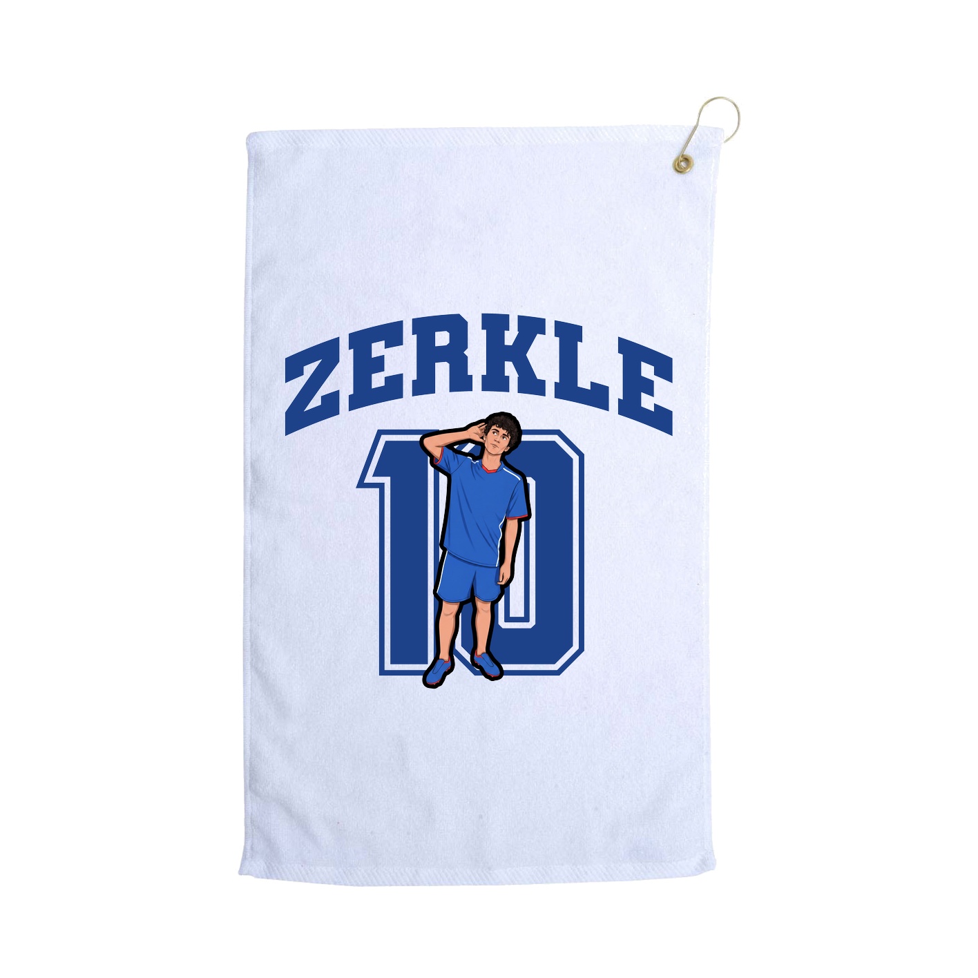 Golf Towel — Number in White