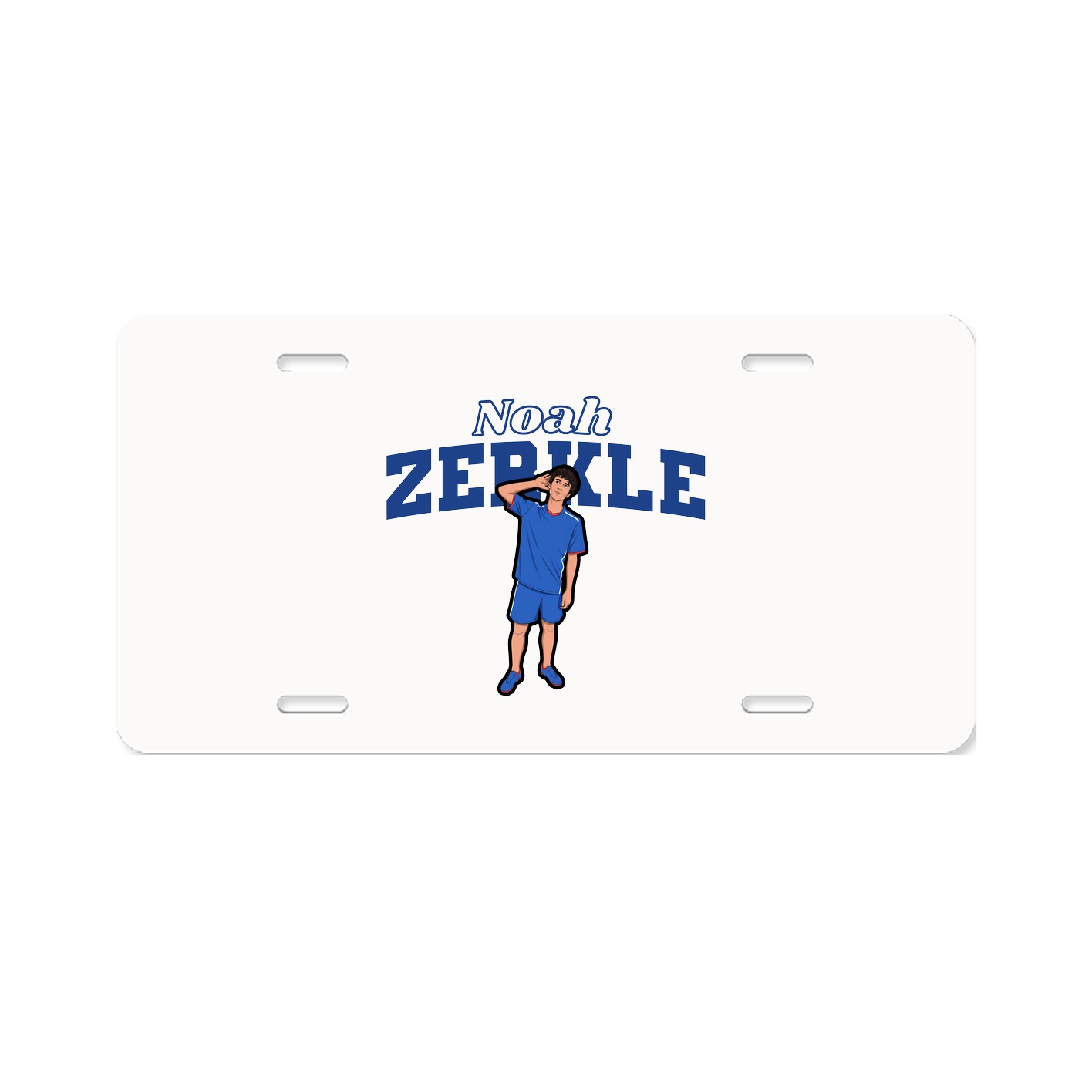 License Plate — Name Arch in Classic