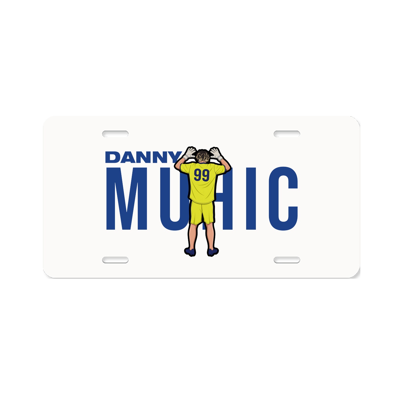 License Plate — Player Name in Classic