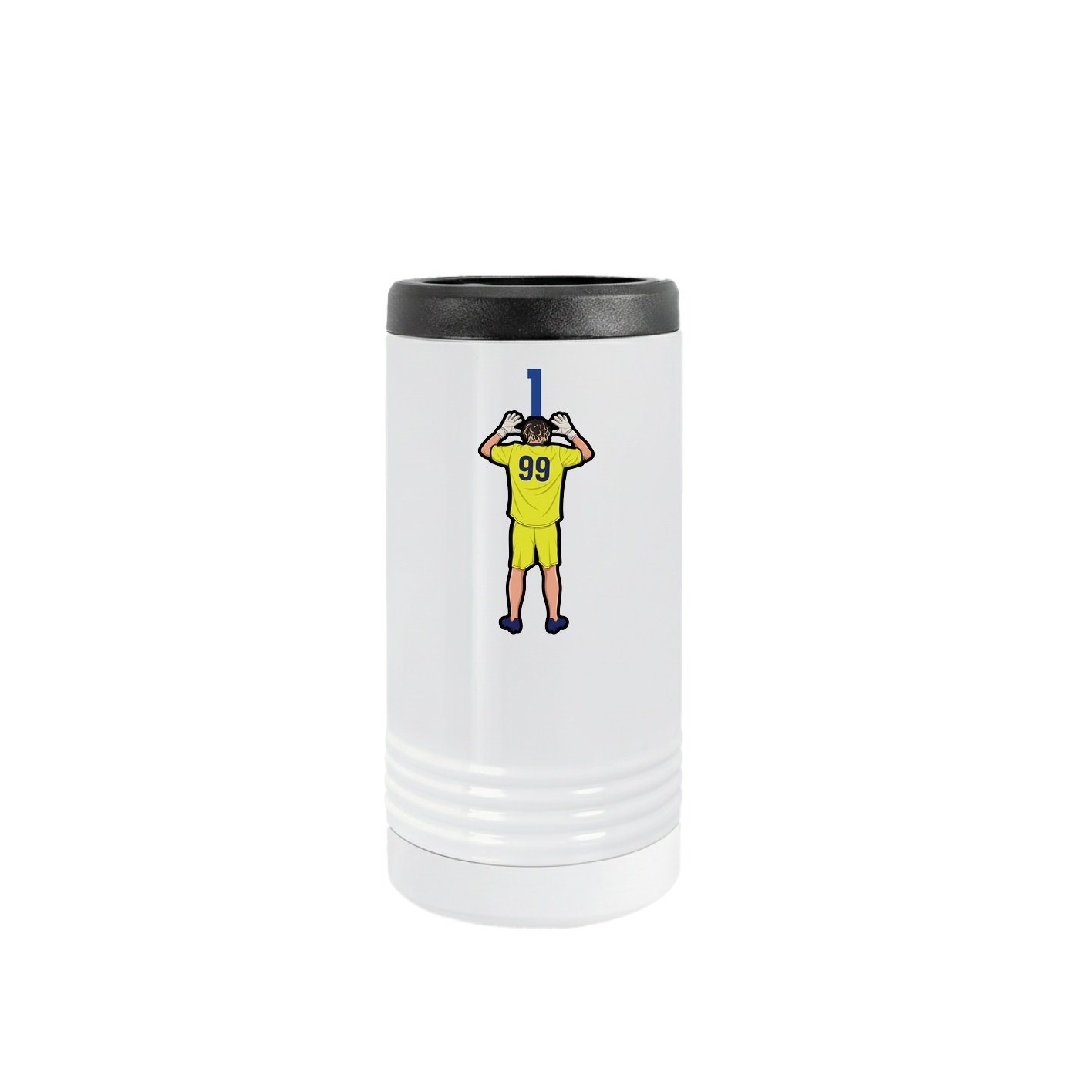 Slim Beverage Holder — Number Top in White