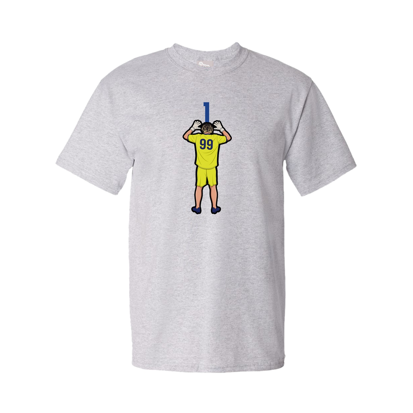 Youth Tee — Number Top in Grey