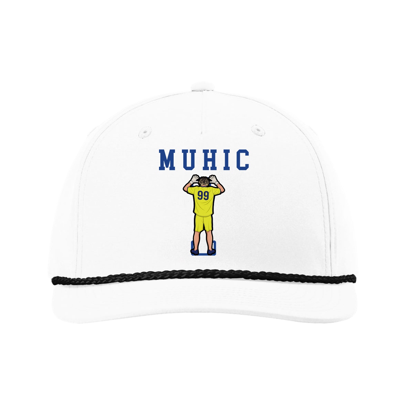 Five-Panel Classic Rope Cap — Shirsey in White