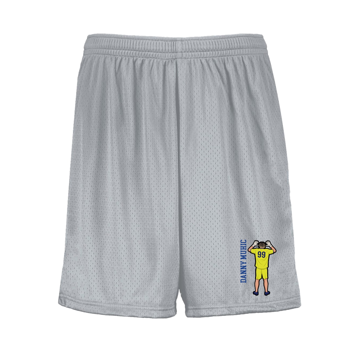 Shorts — Name Vertical in Silver