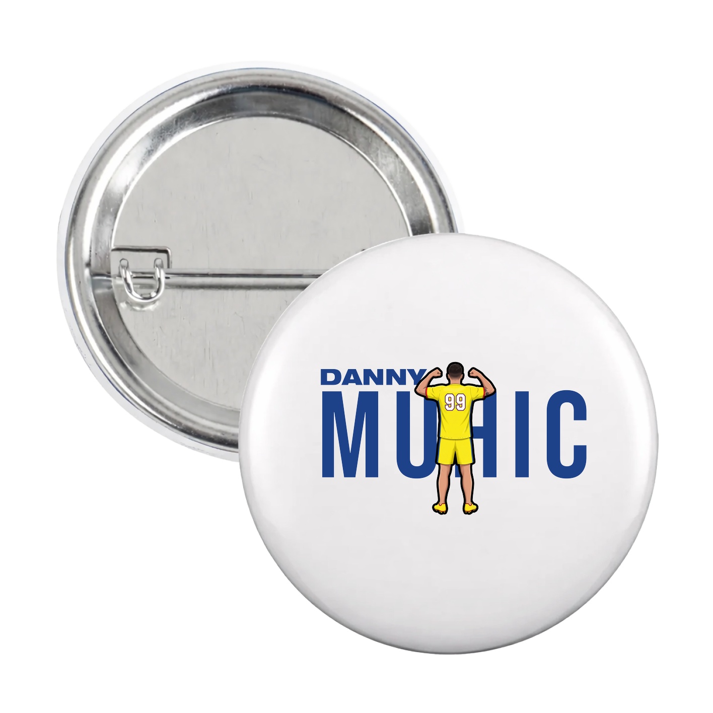 Game Day Button — Player Name in White