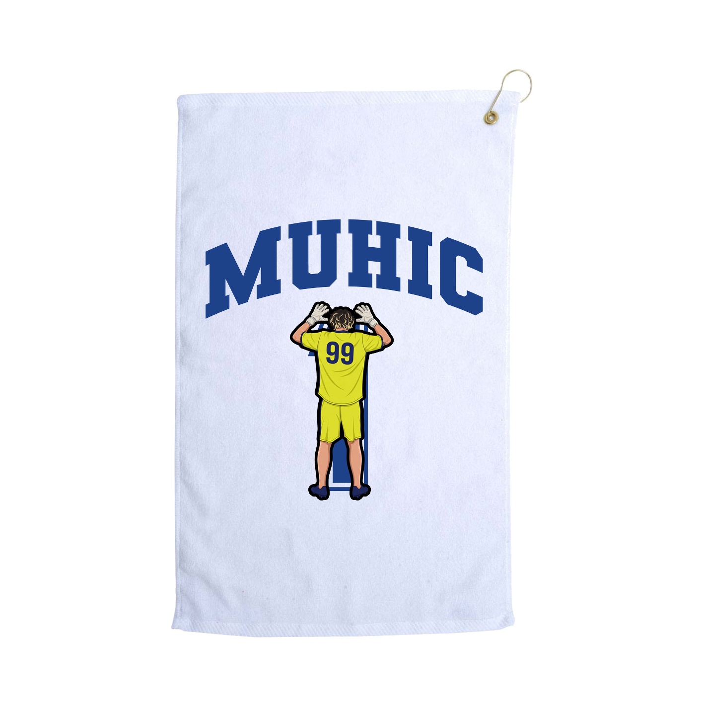 Golf Towel — Number in White