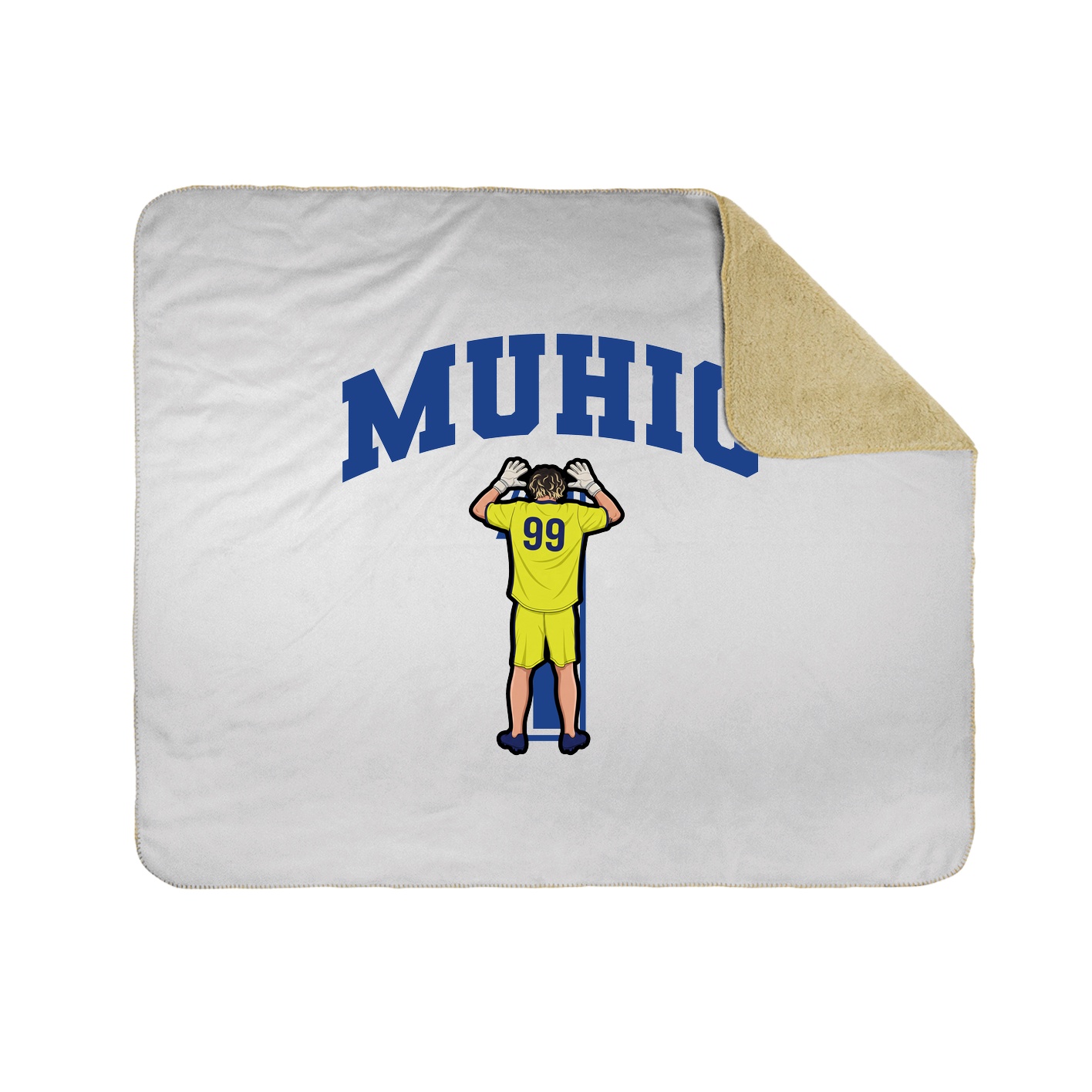 Throw Blanket — Number in White