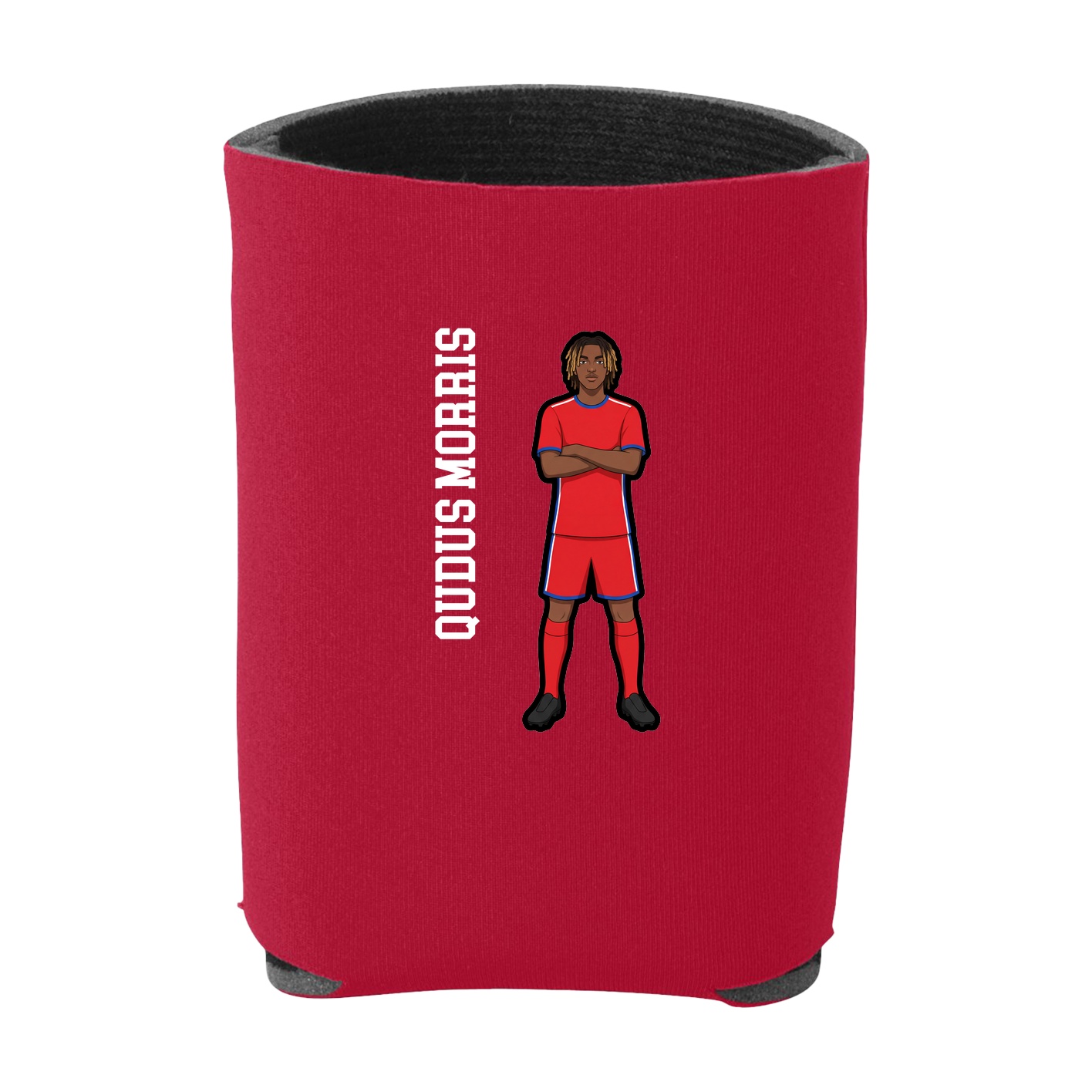 Can Holder — Name Vertical in Red