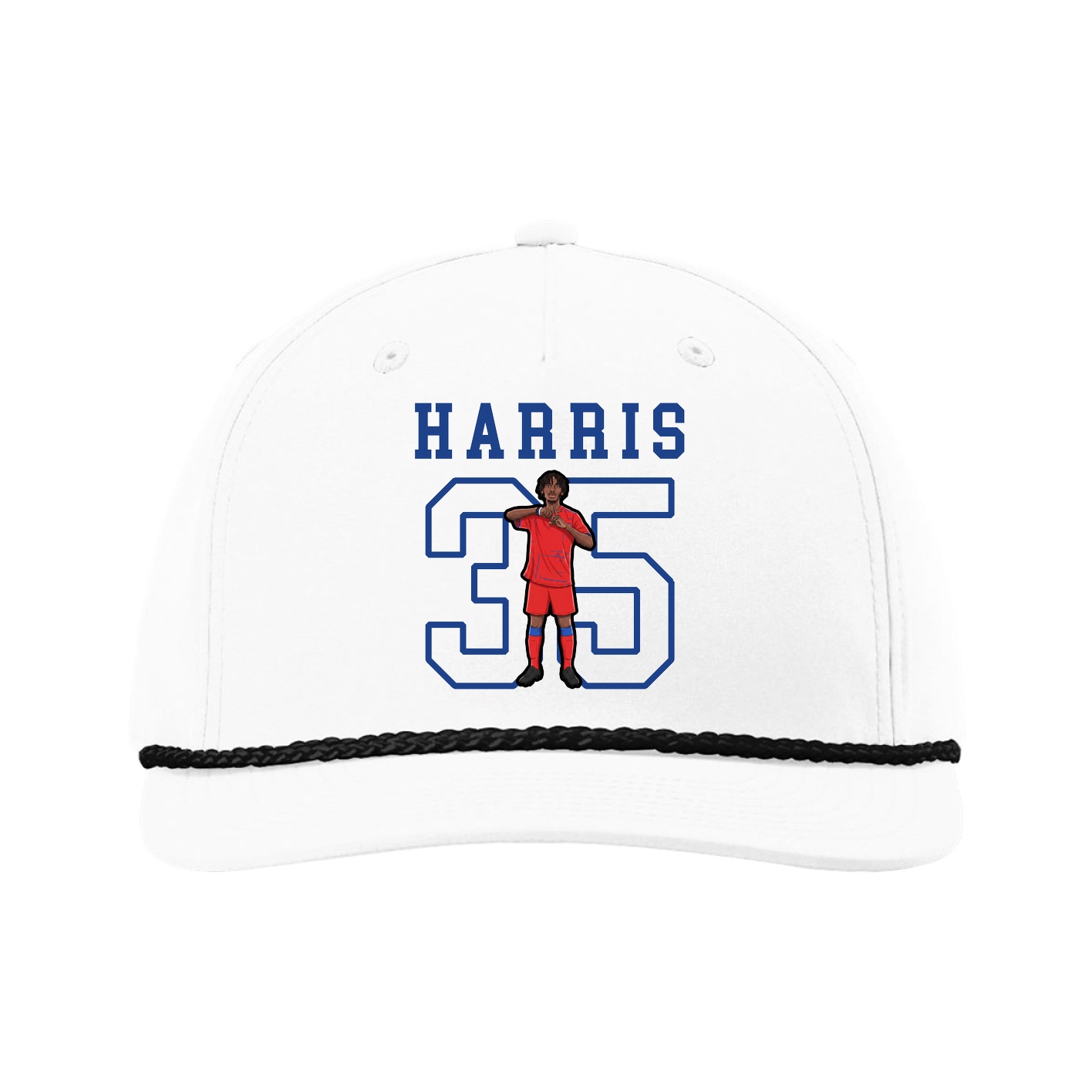Five-Panel Classic Rope Cap — Shirsey in White
