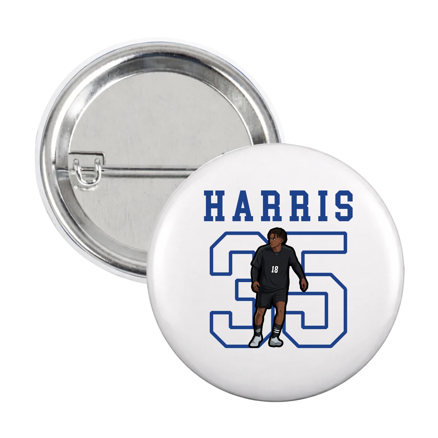 Game Day Button — Shirsey in White
