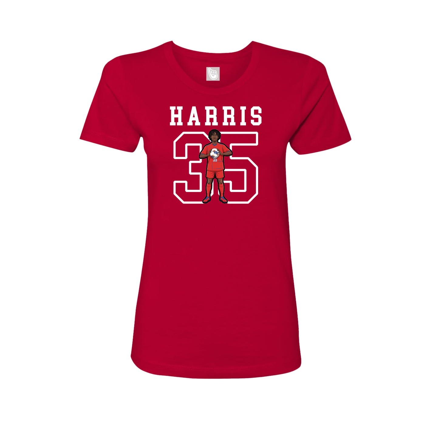 Fitted Women's Tee — Shirsey in Red