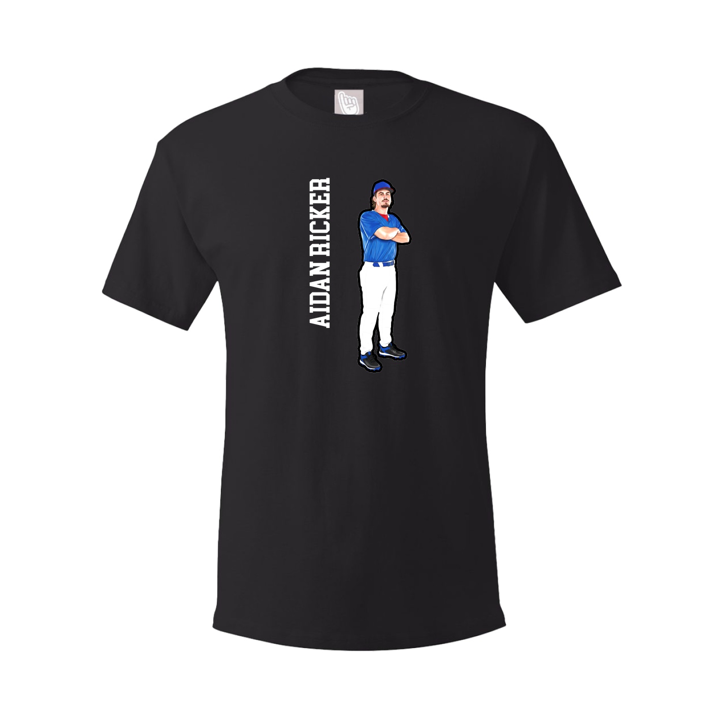 Tee — Name Vertical in Black