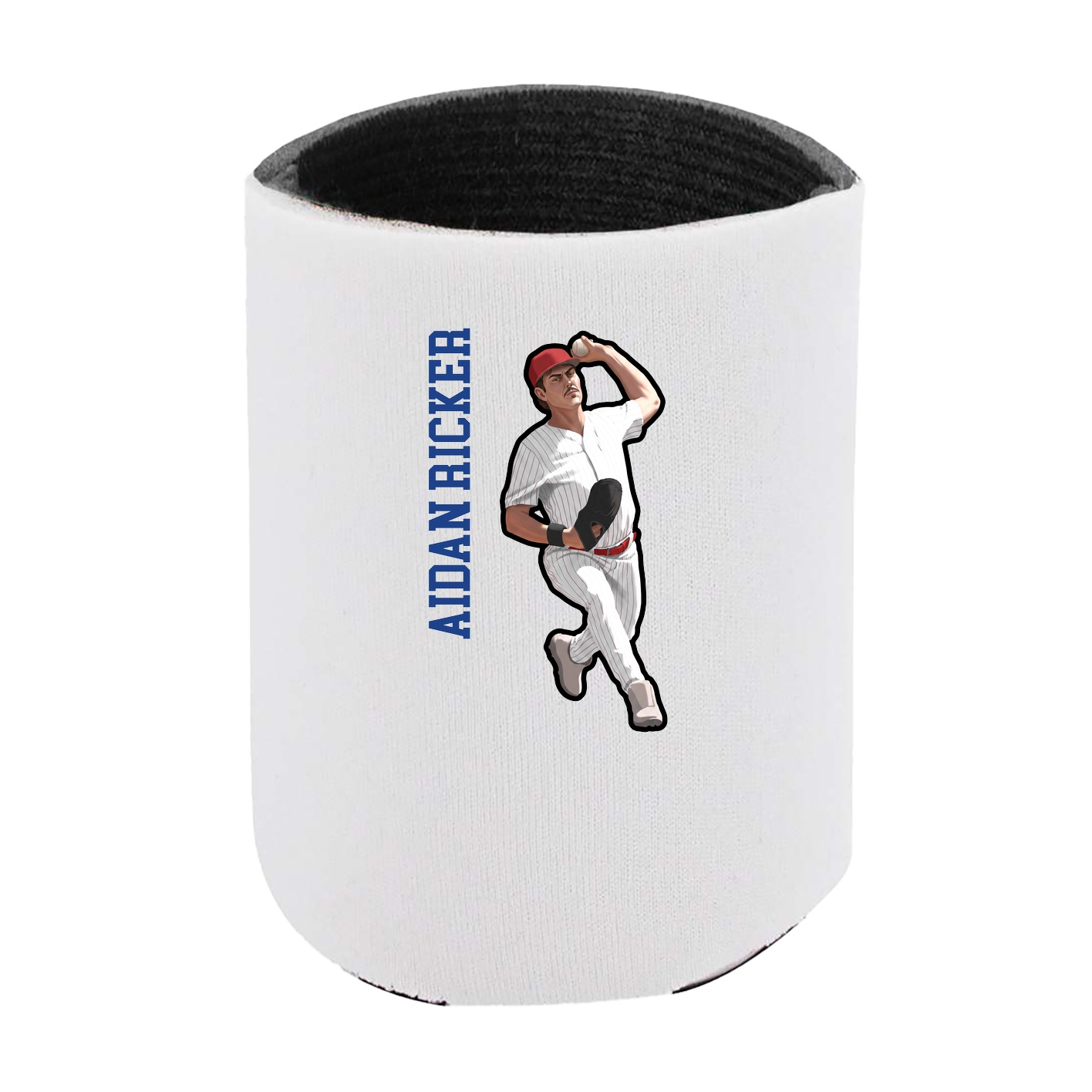 Can Holder — Name Vertical in White