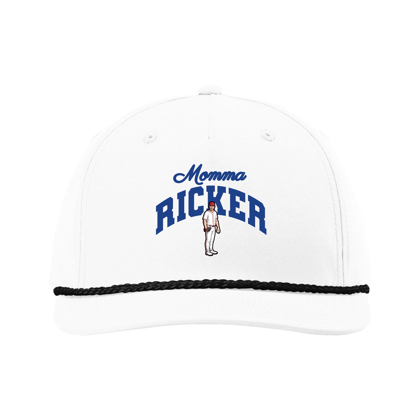 Five-Panel Classic Rope Cap — Mothers Day Arch in White