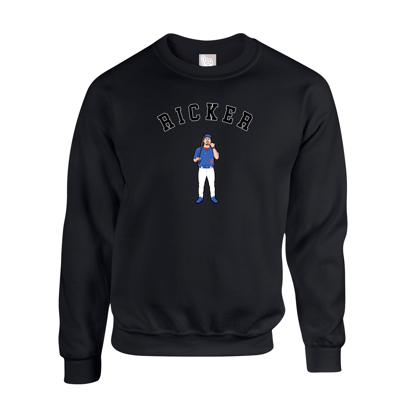 Fleece Crew — Shirsey Arch in Black