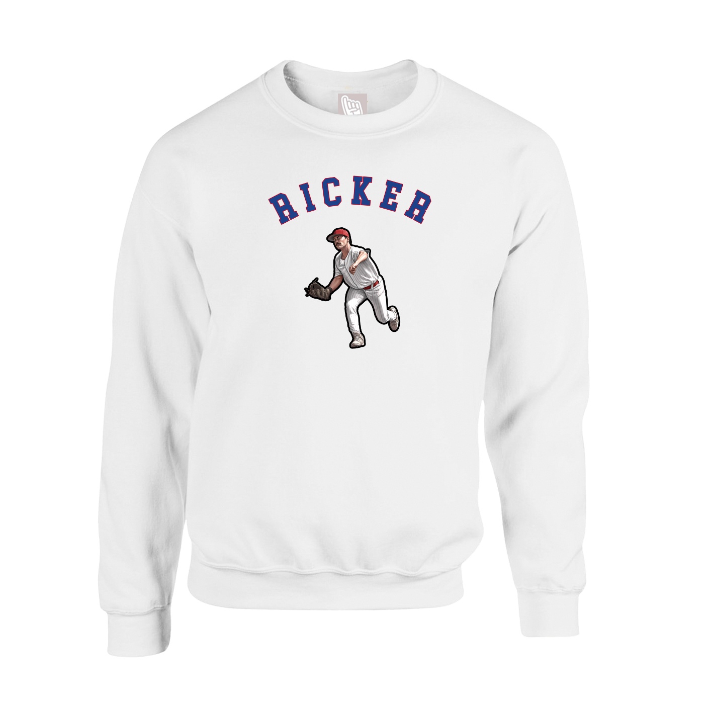 Fleece Crew — Shirsey Arch in White