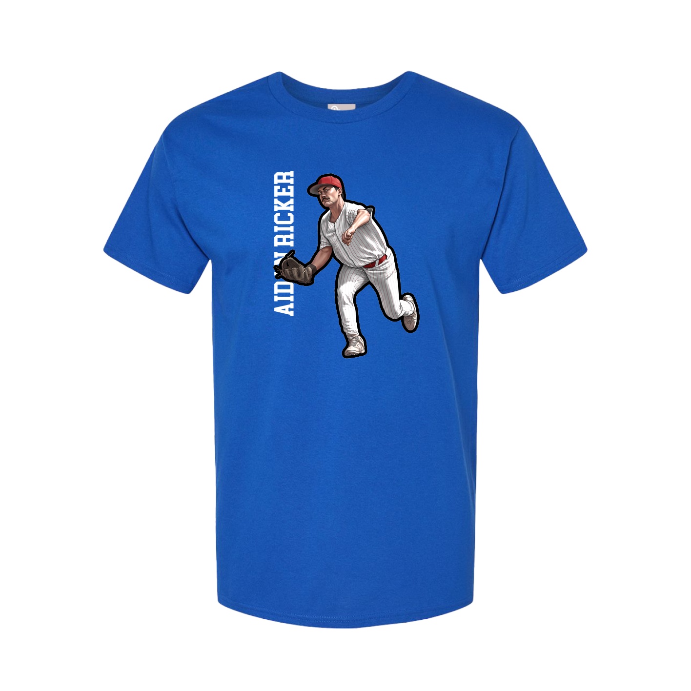 Tee — Name Vertical in Royal