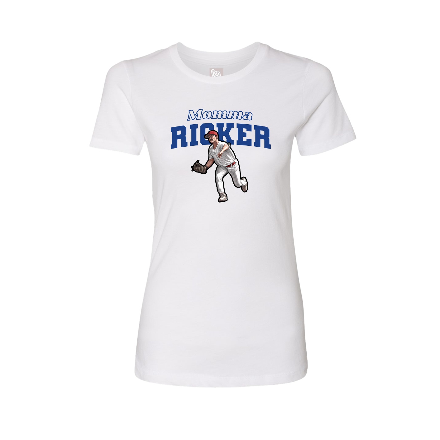 Womens Tee — Mothers Day Block in White