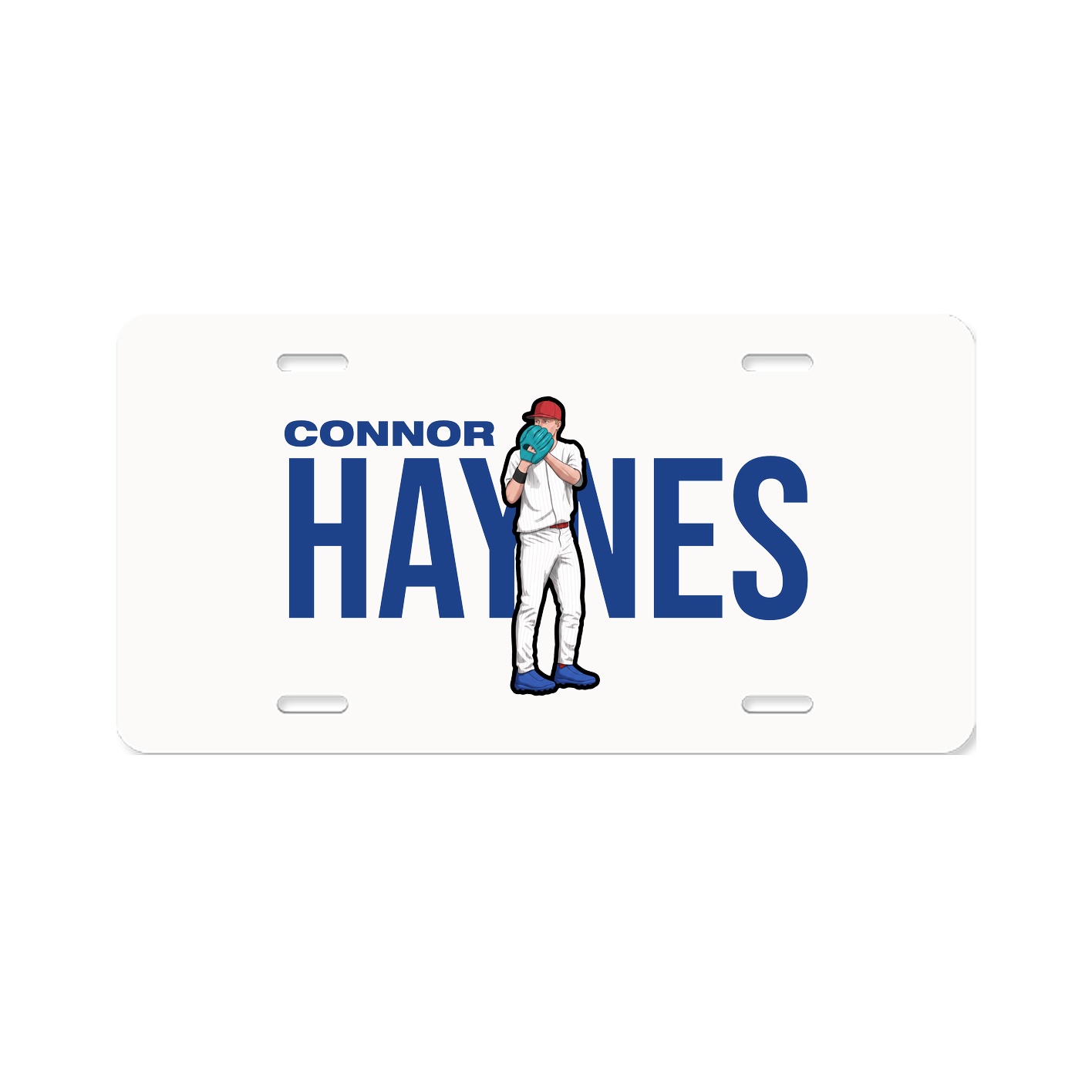 License Plate — Player Name in Classic