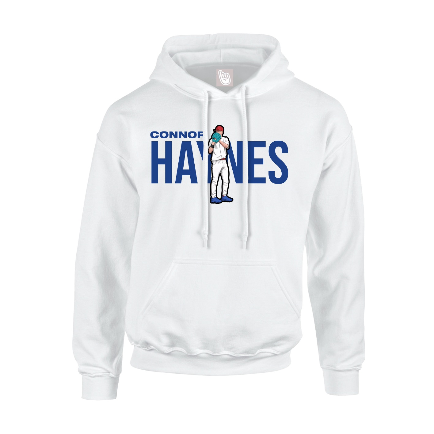 Youth Hoodie — Player Name in White