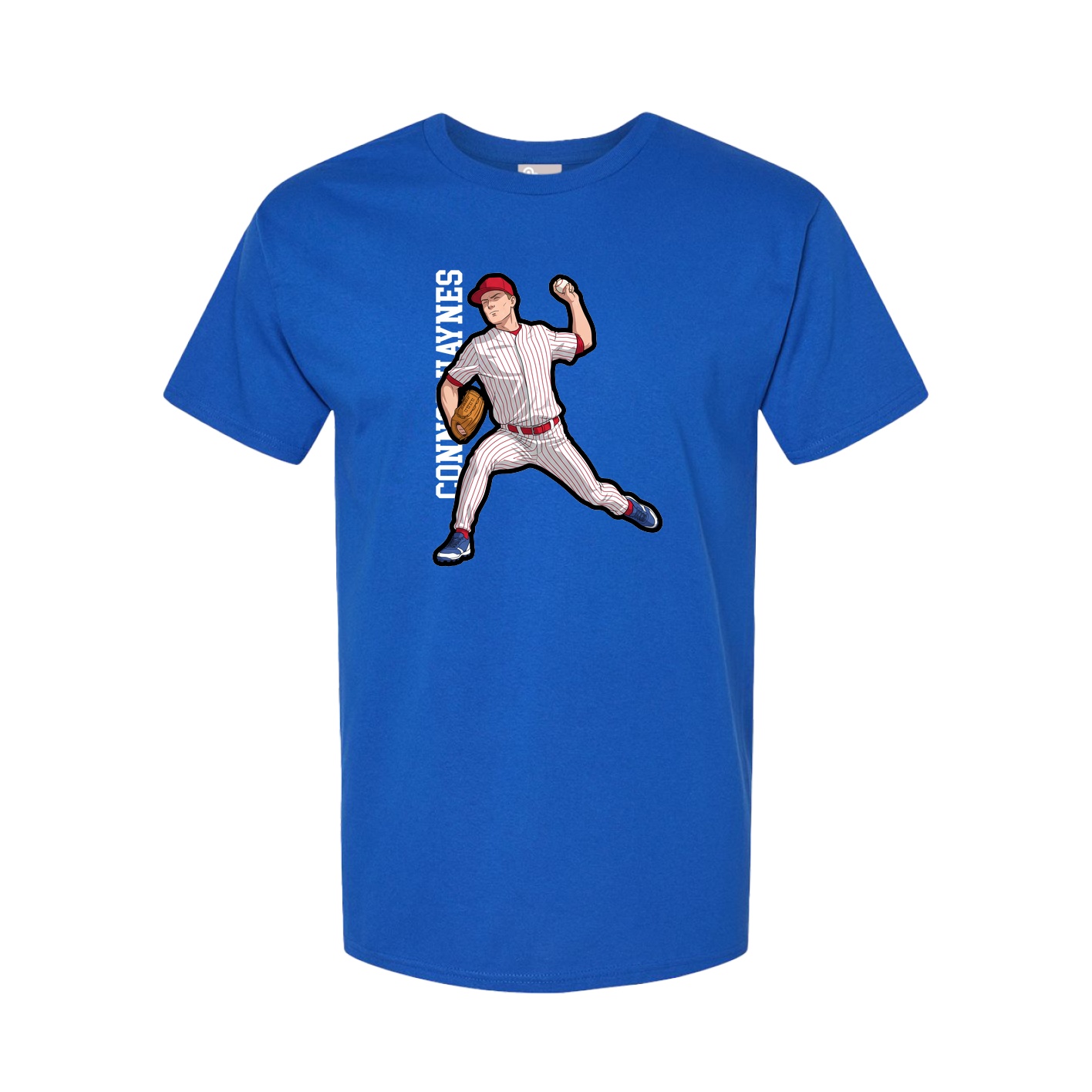 Tee — Name Vertical in Royal