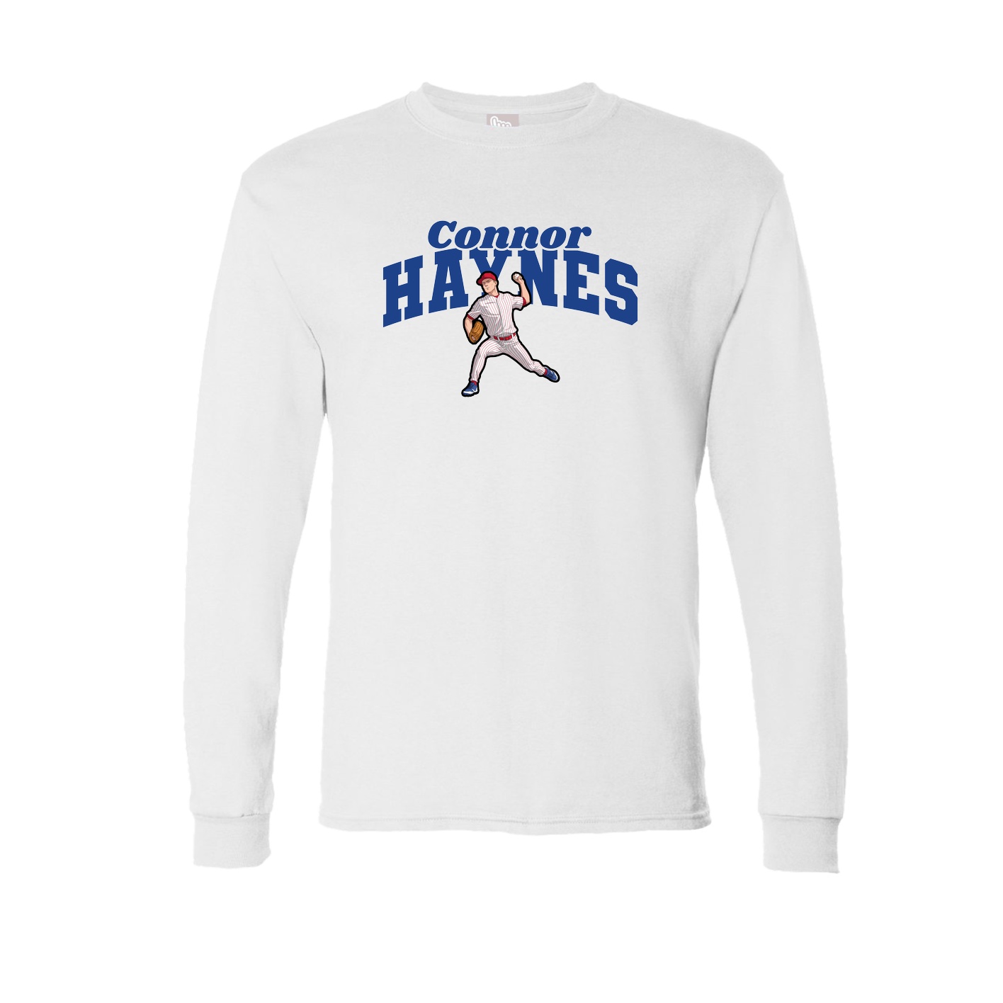 Long Sleeve Tee — Signature Arch in White