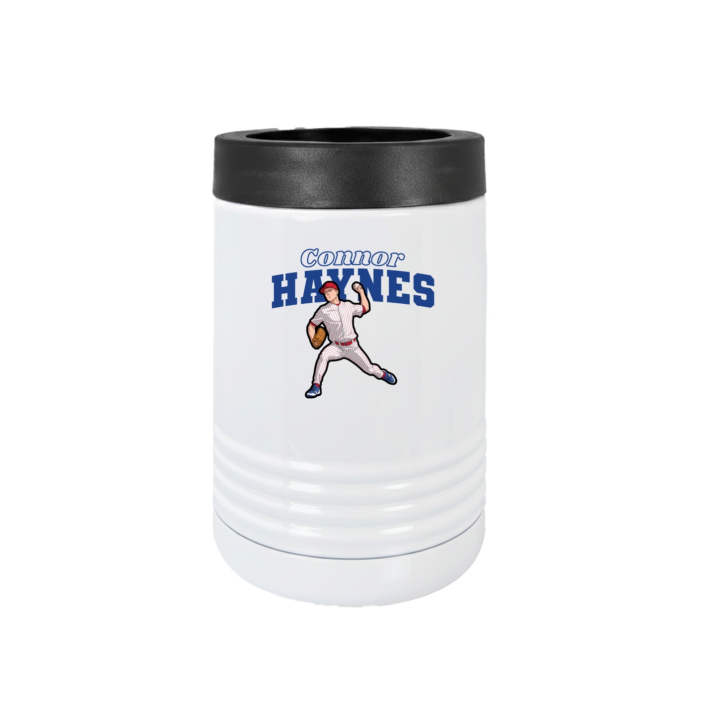 Beverage Holder — Name Arch in White