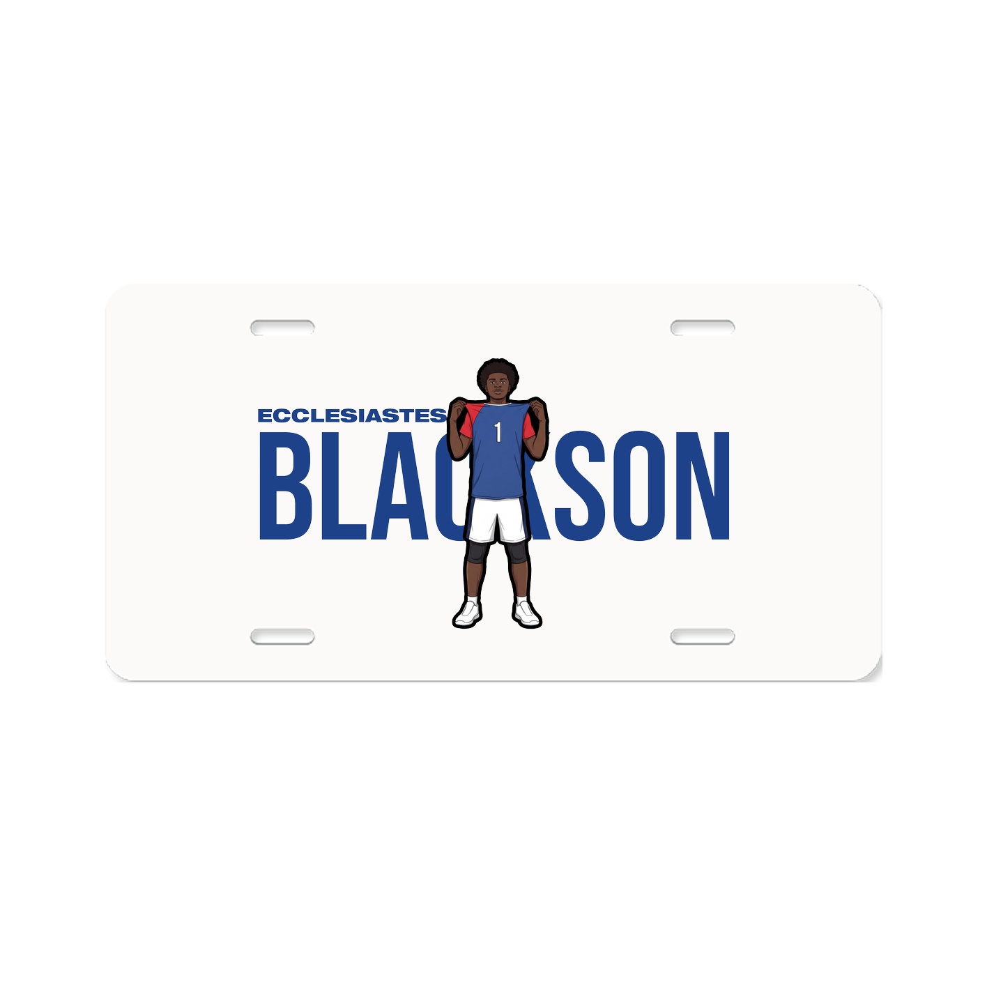 License Plate — Player Name in Classic