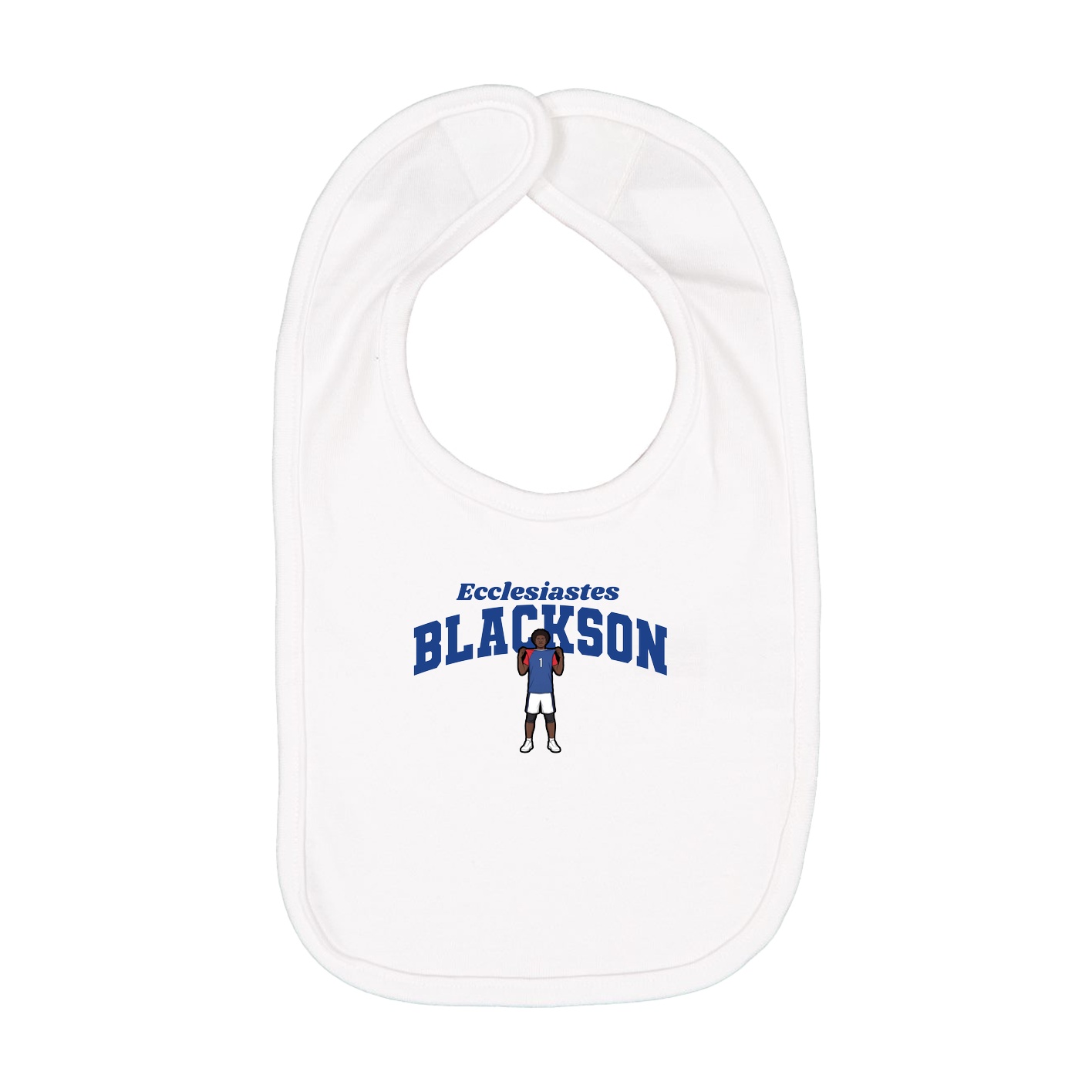 Infant Bib — Signature Arch in White