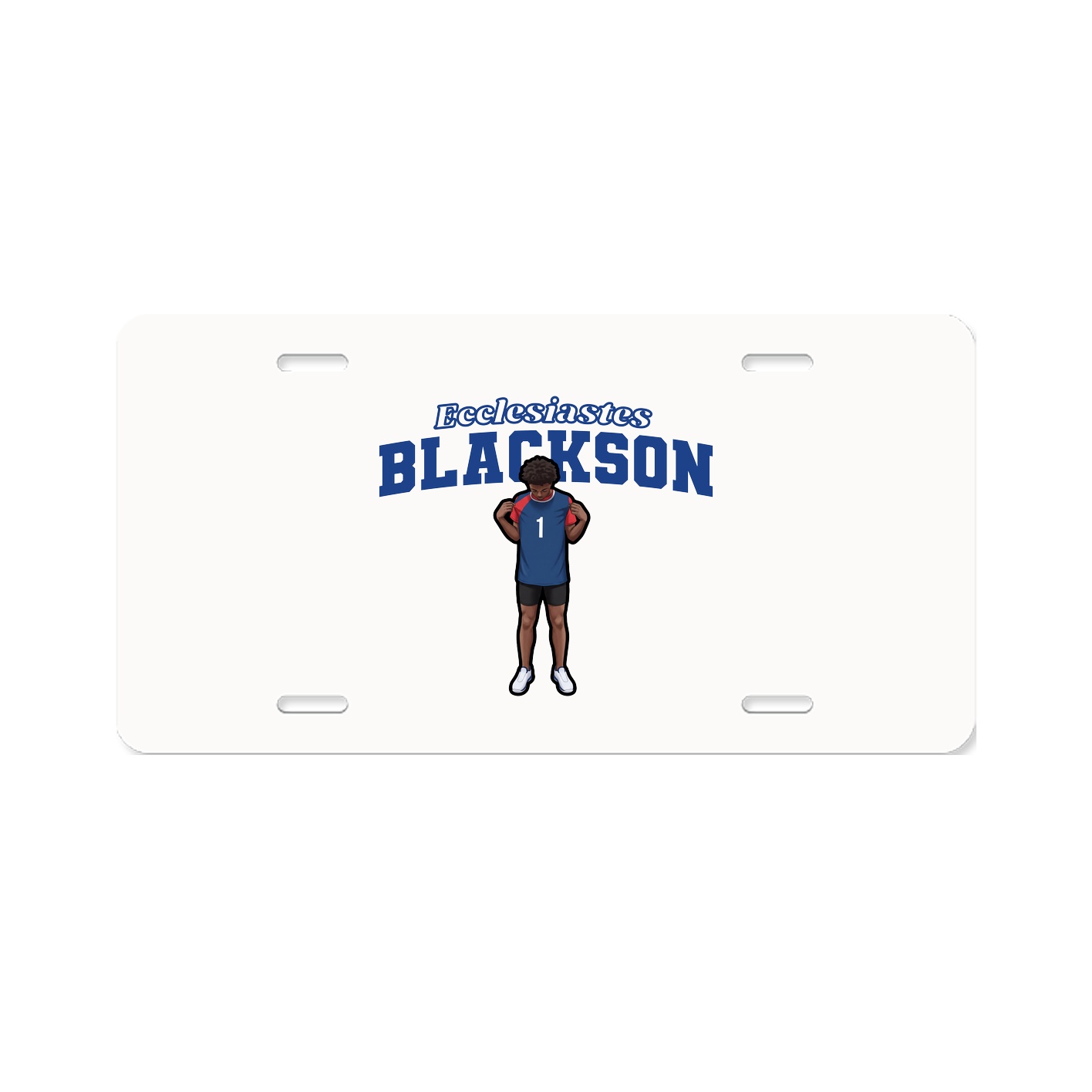 License Plate — Name Arch in Classic