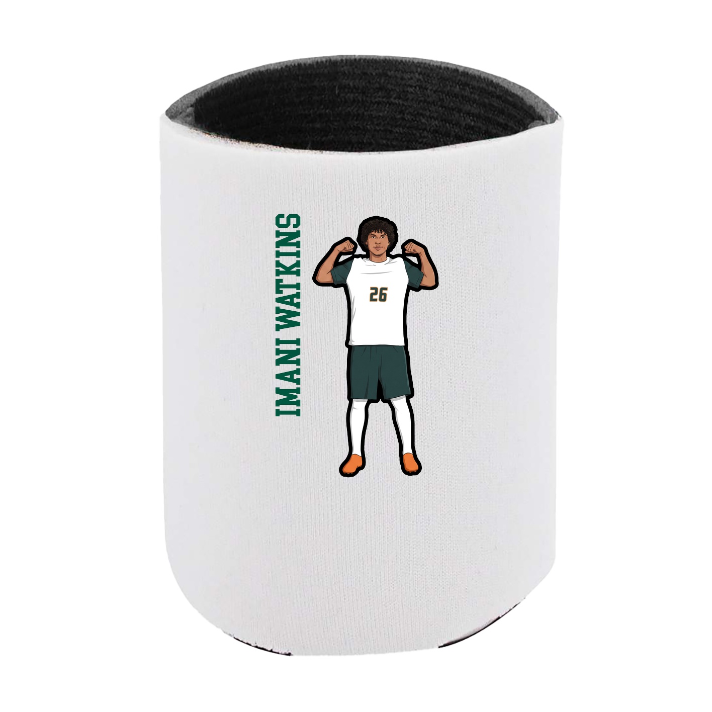 Can Holder — Name Vertical in White