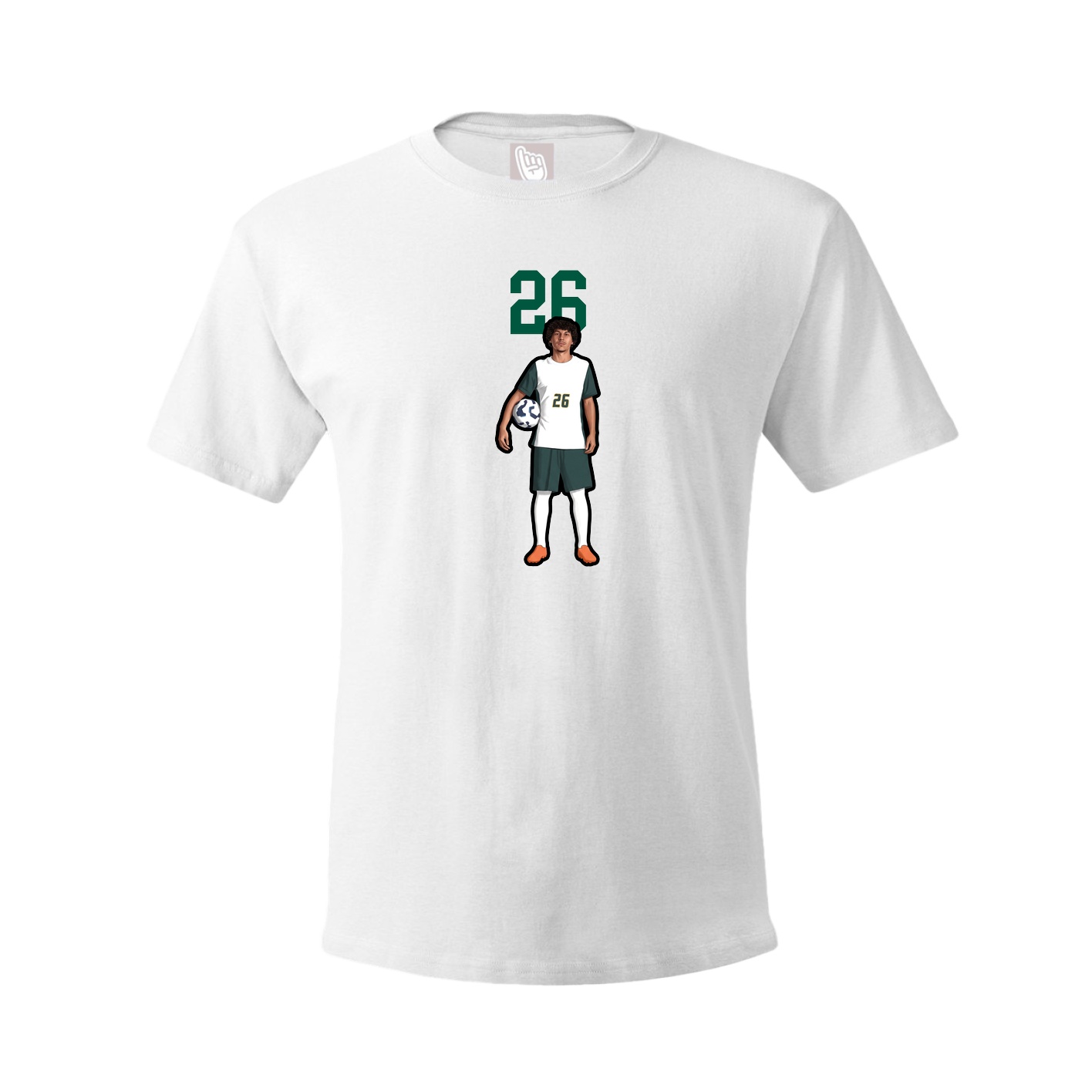 Tee — Number Top in White