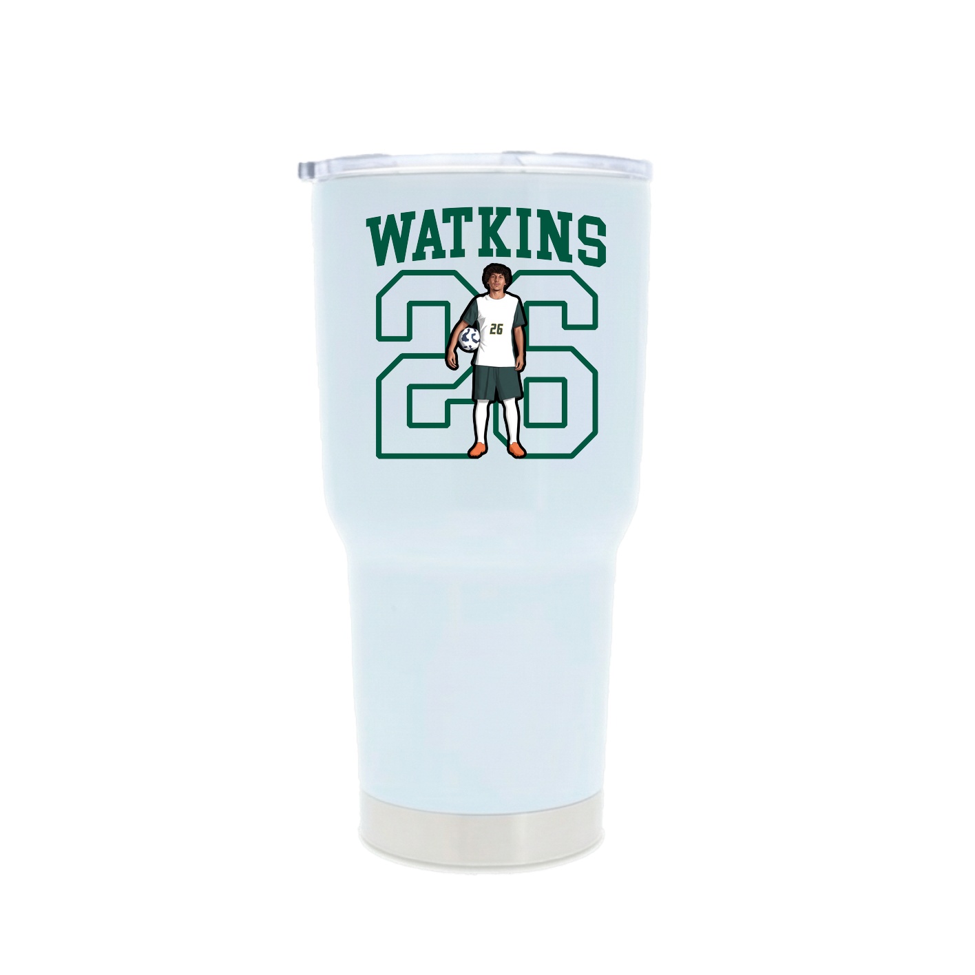 30oz Stainless Steel Tumbler — Shirsey in White