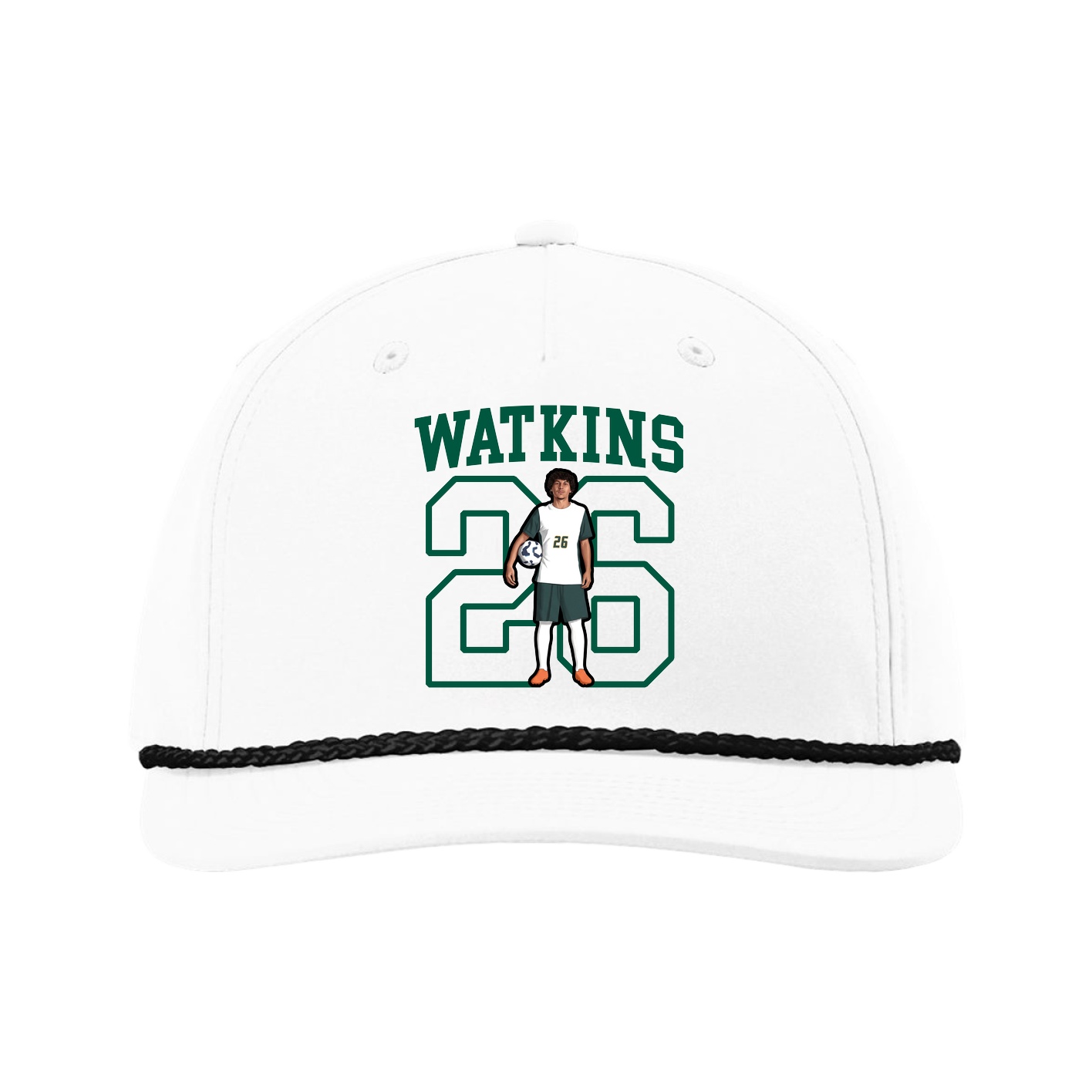 Five-Panel Classic Rope Cap — Shirsey in White