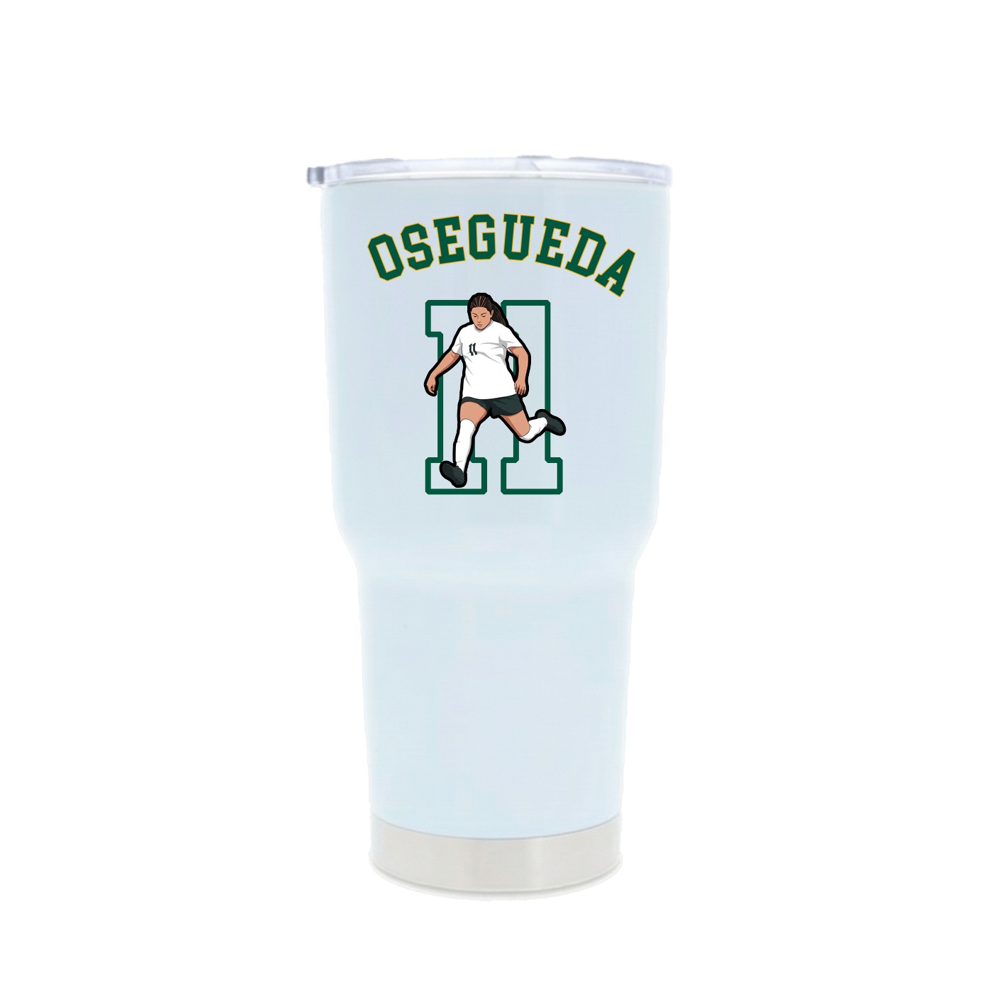 30oz Stainless Steel Tumbler — Shirsey Arch in White
