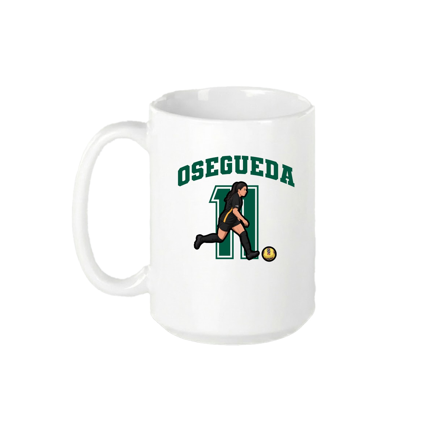 15oz Coffee Mug — Number in White