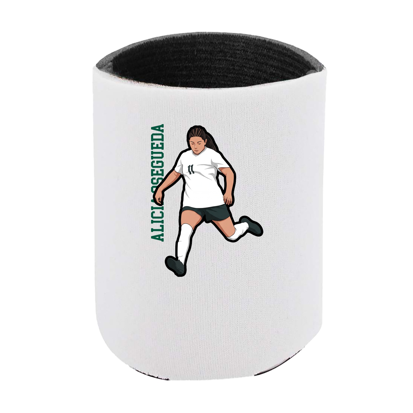Can Holder — Name Vertical in White