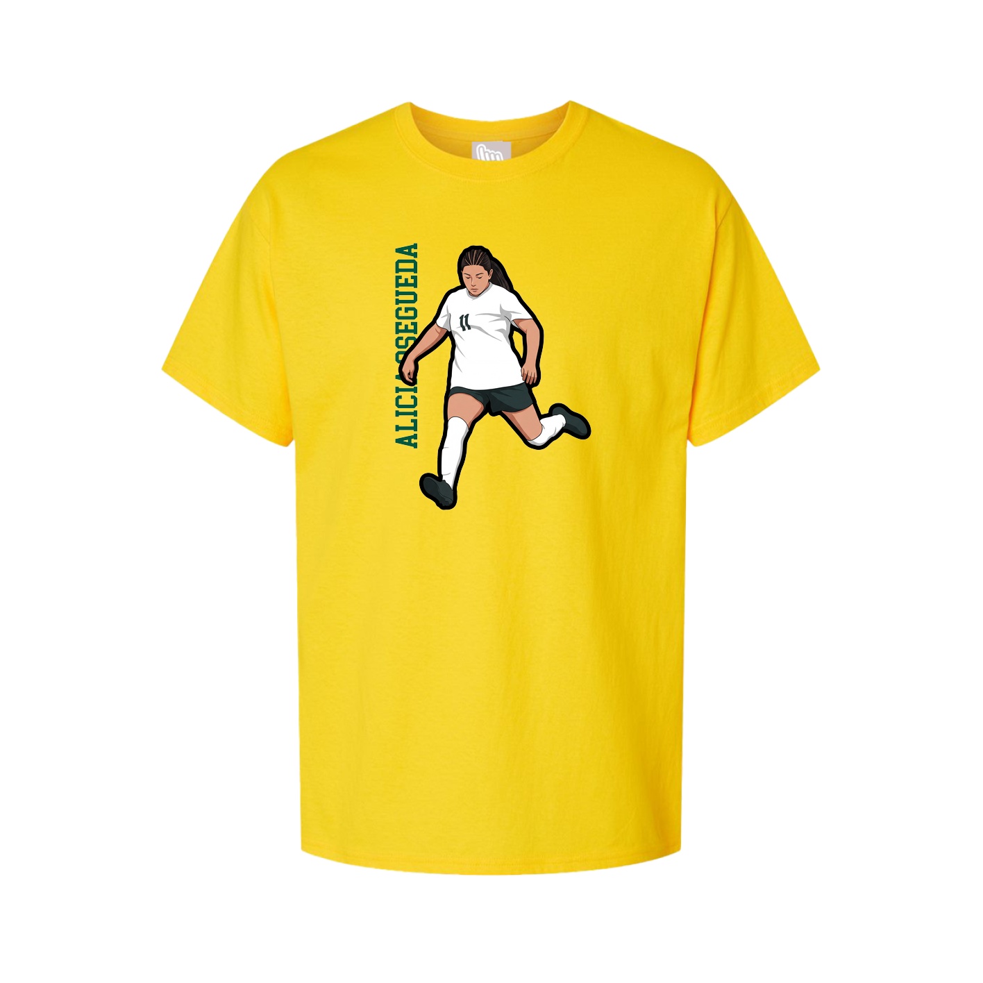 Tee — Name Vertical in Gold