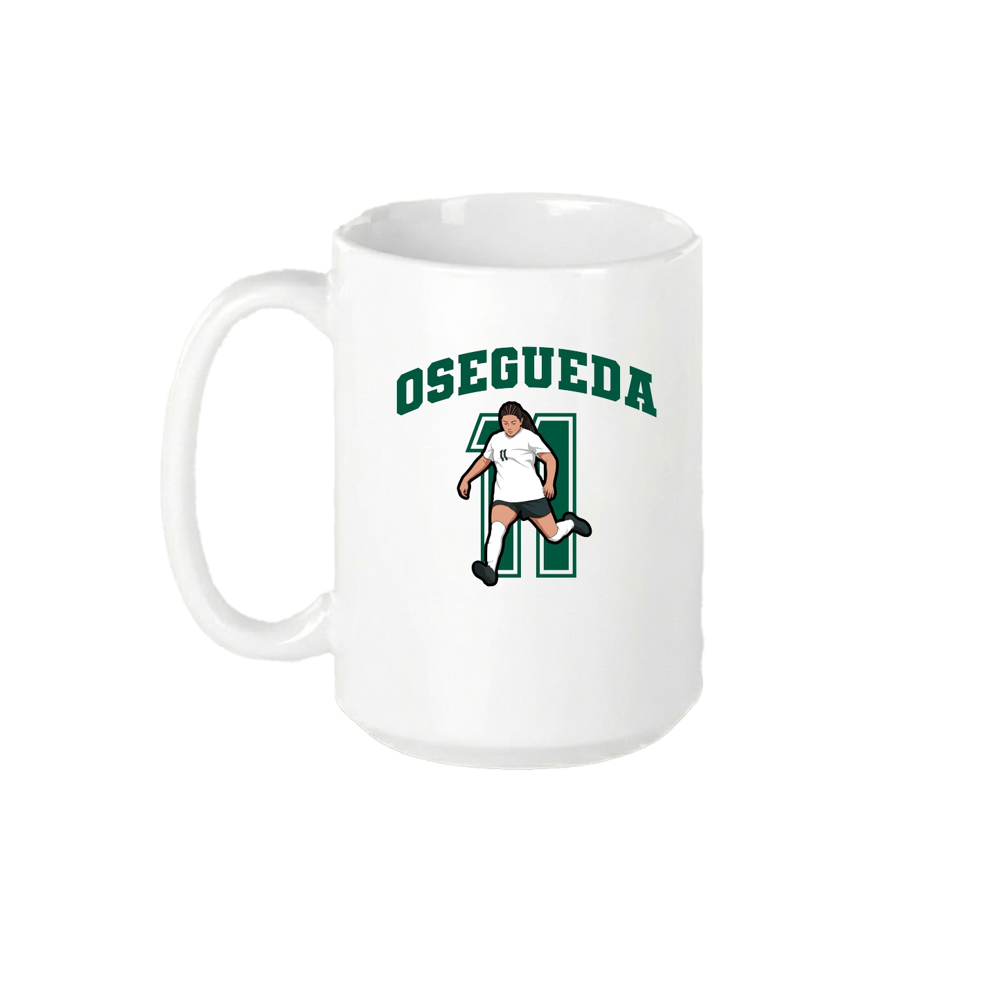 15oz Coffee Mug — Number in White