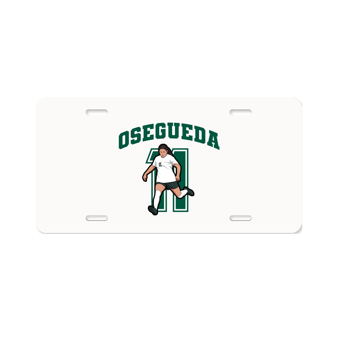 License Plate — Number in Classic