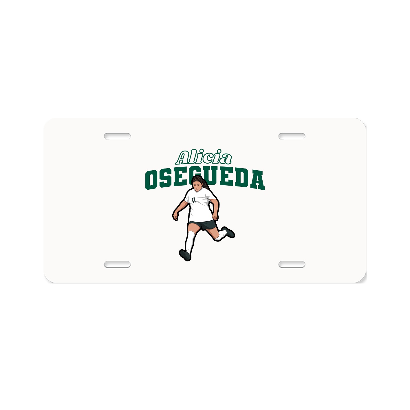 License Plate — Name Arch in Classic