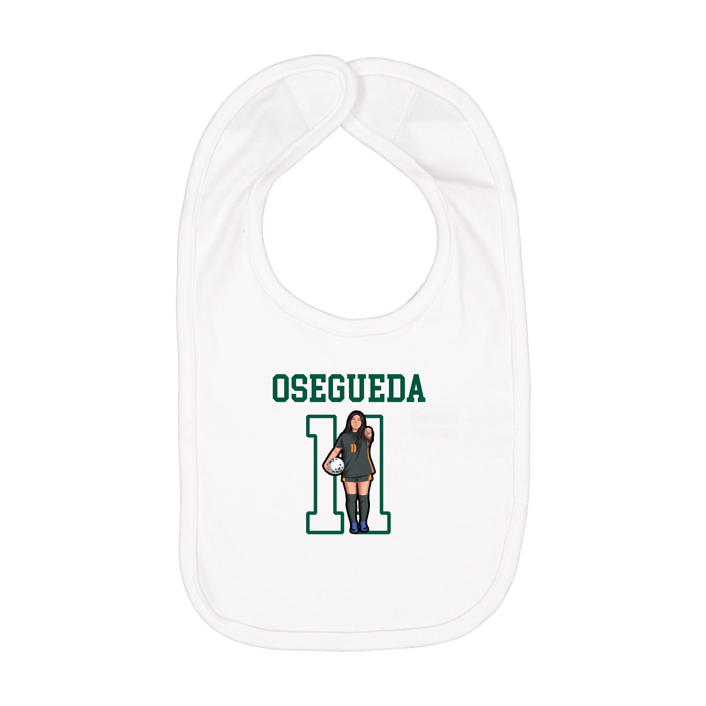 Infant Bib — Shirsey in White