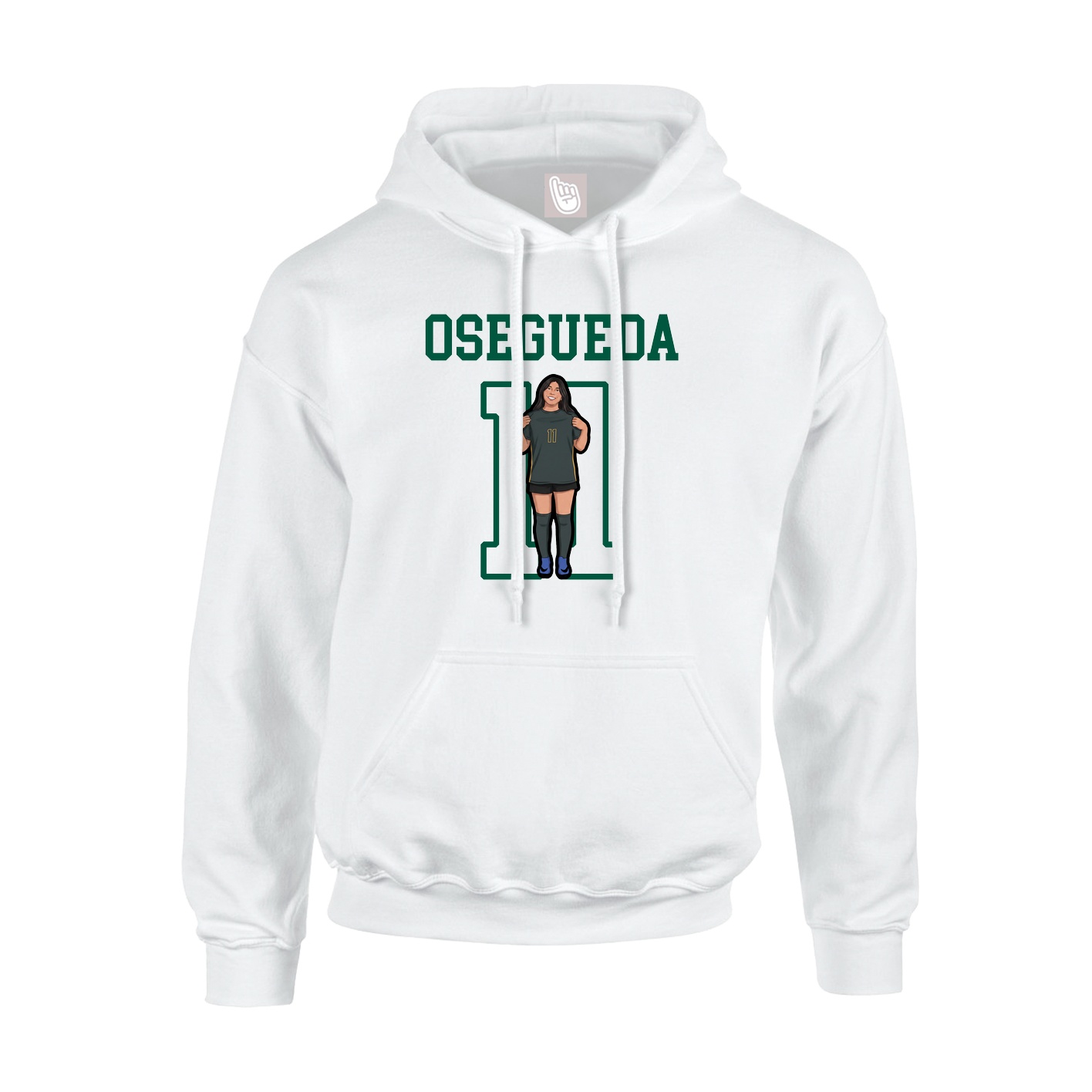 Hoodie — Shirsey in White