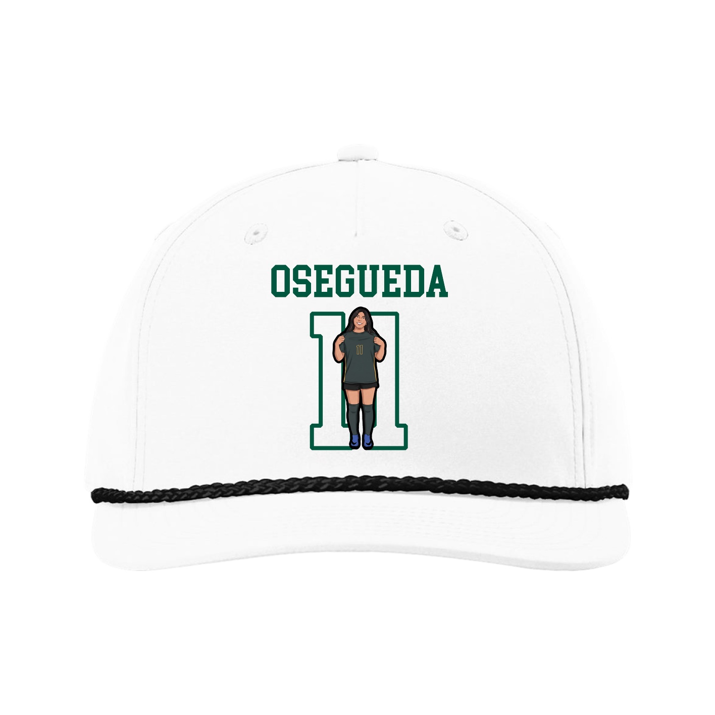 Five-Panel Classic Rope Cap — Shirsey in White