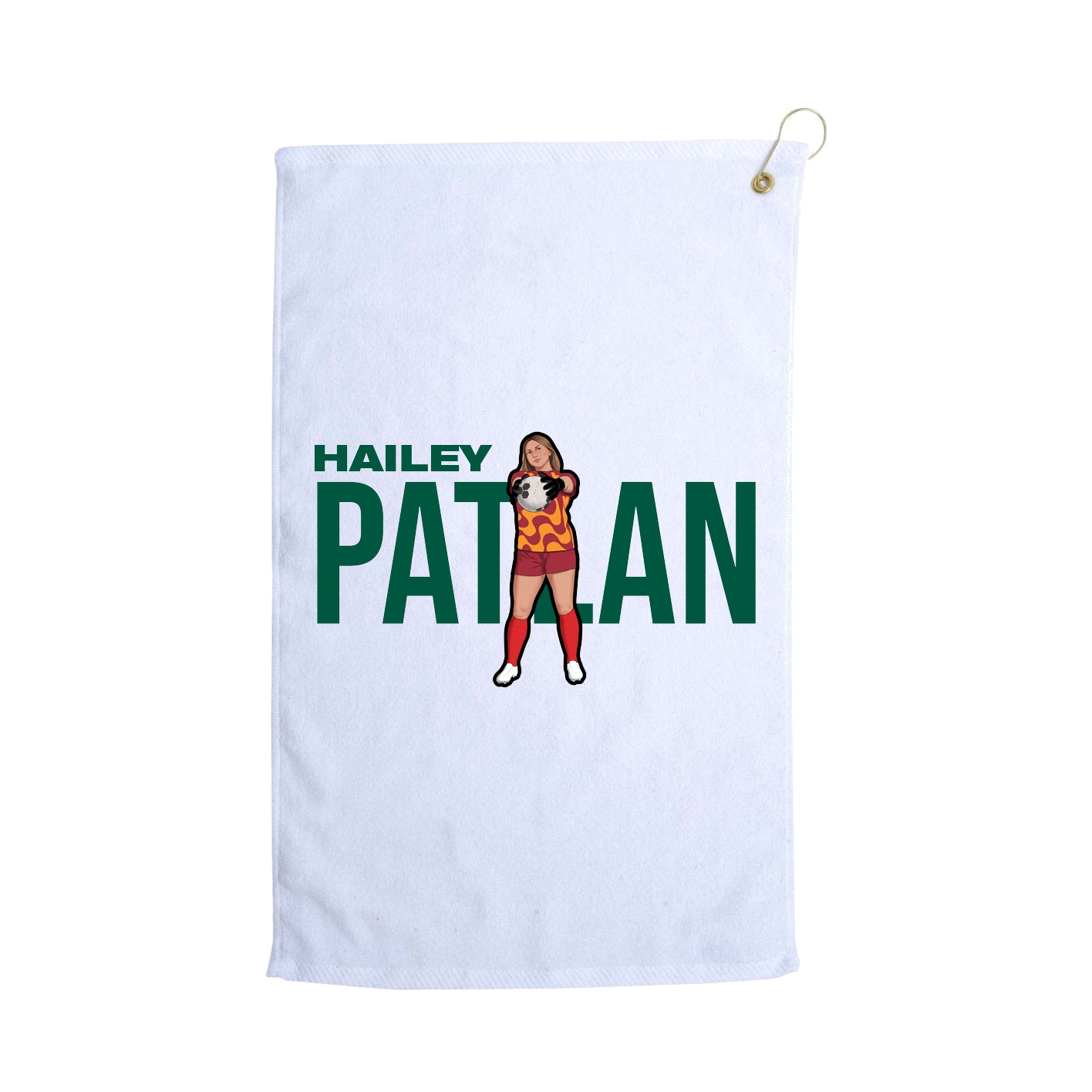Golf Towel — Player Name in White