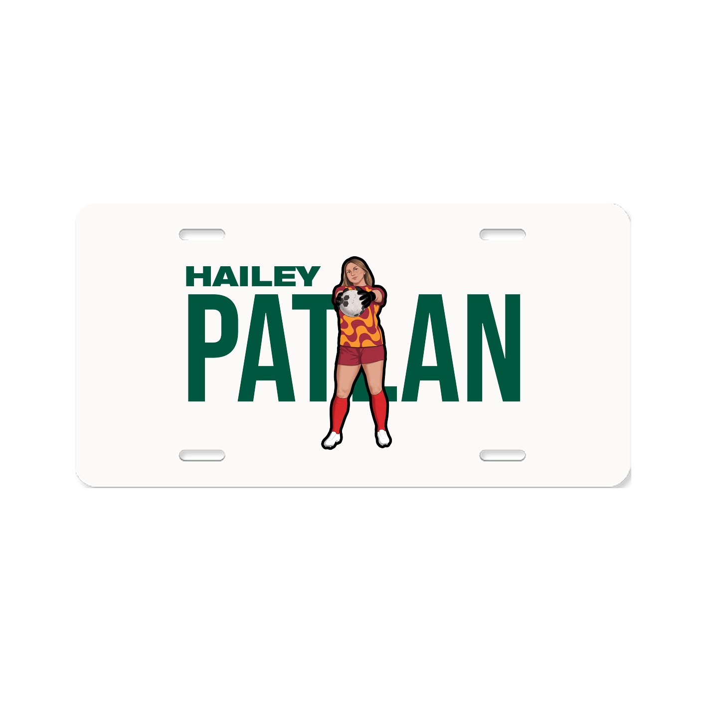 License Plate — Player Name in Classic