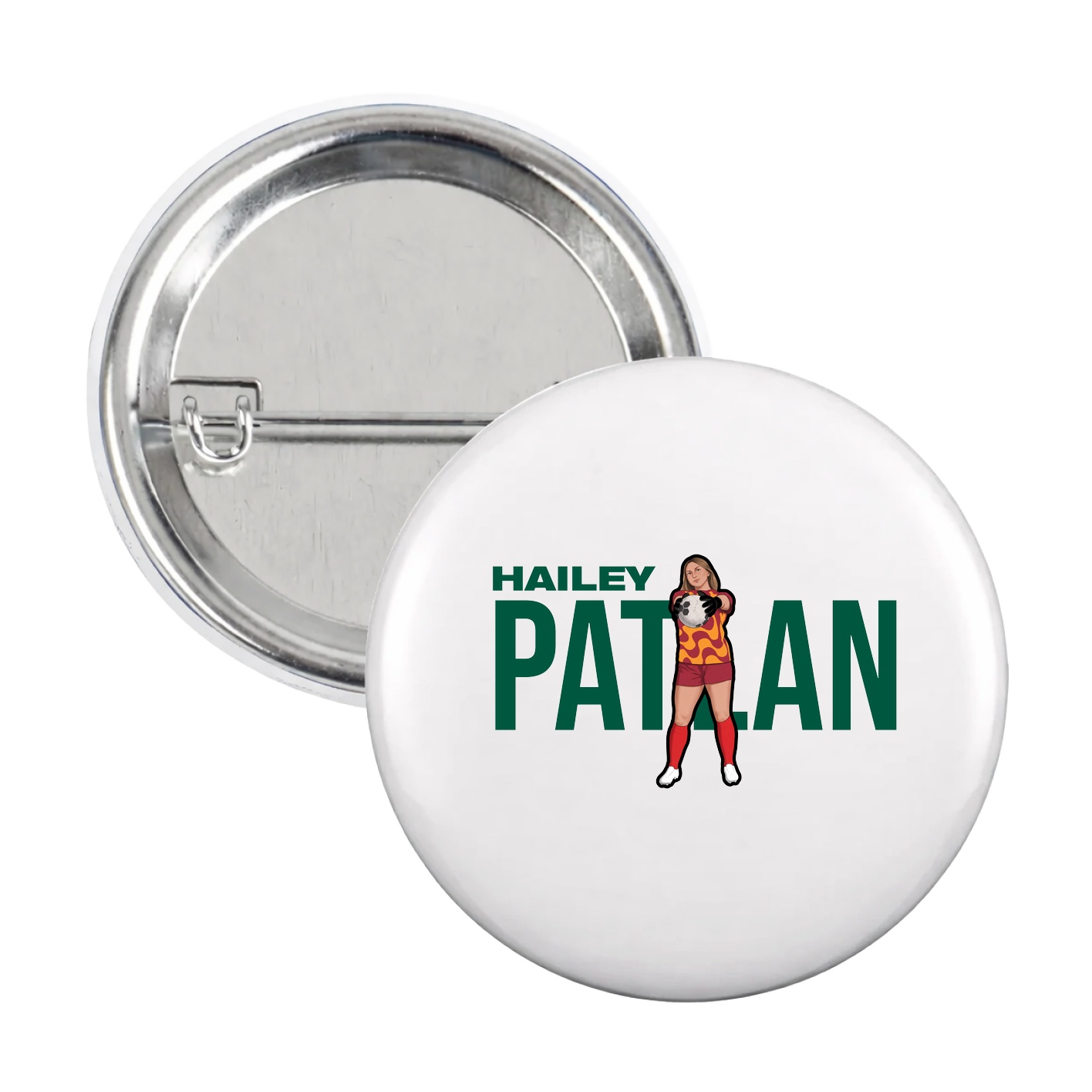 Game Day Button — Player Name in White