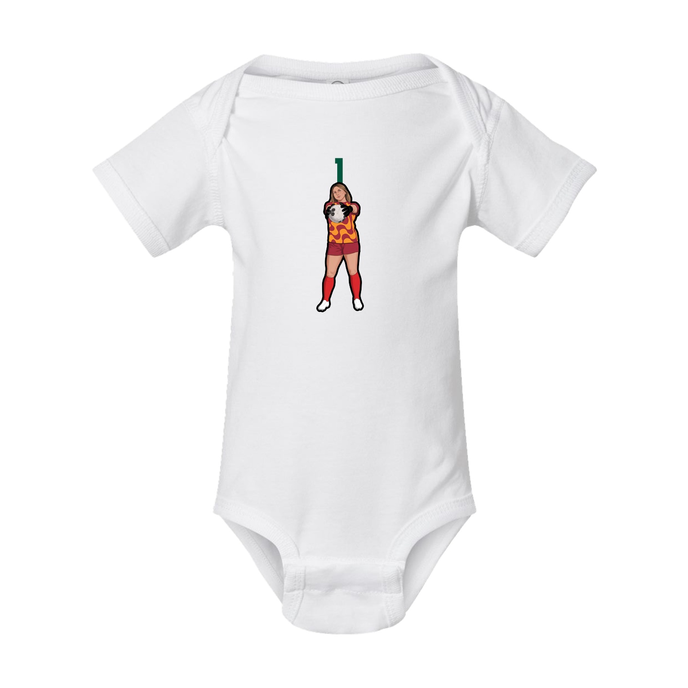 Baby Onesie — Number Top in White
