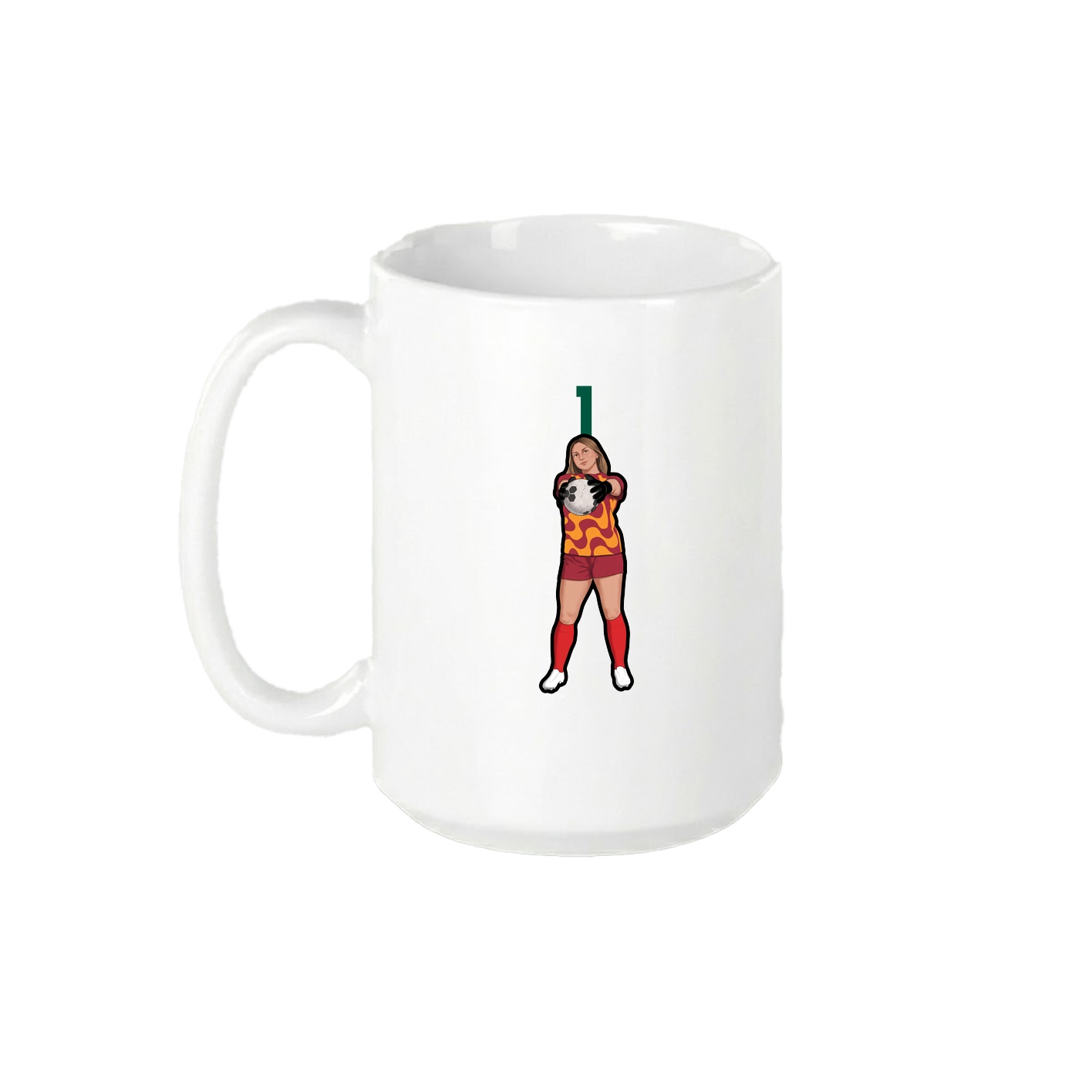 15oz Coffee Mug — Number Top in White