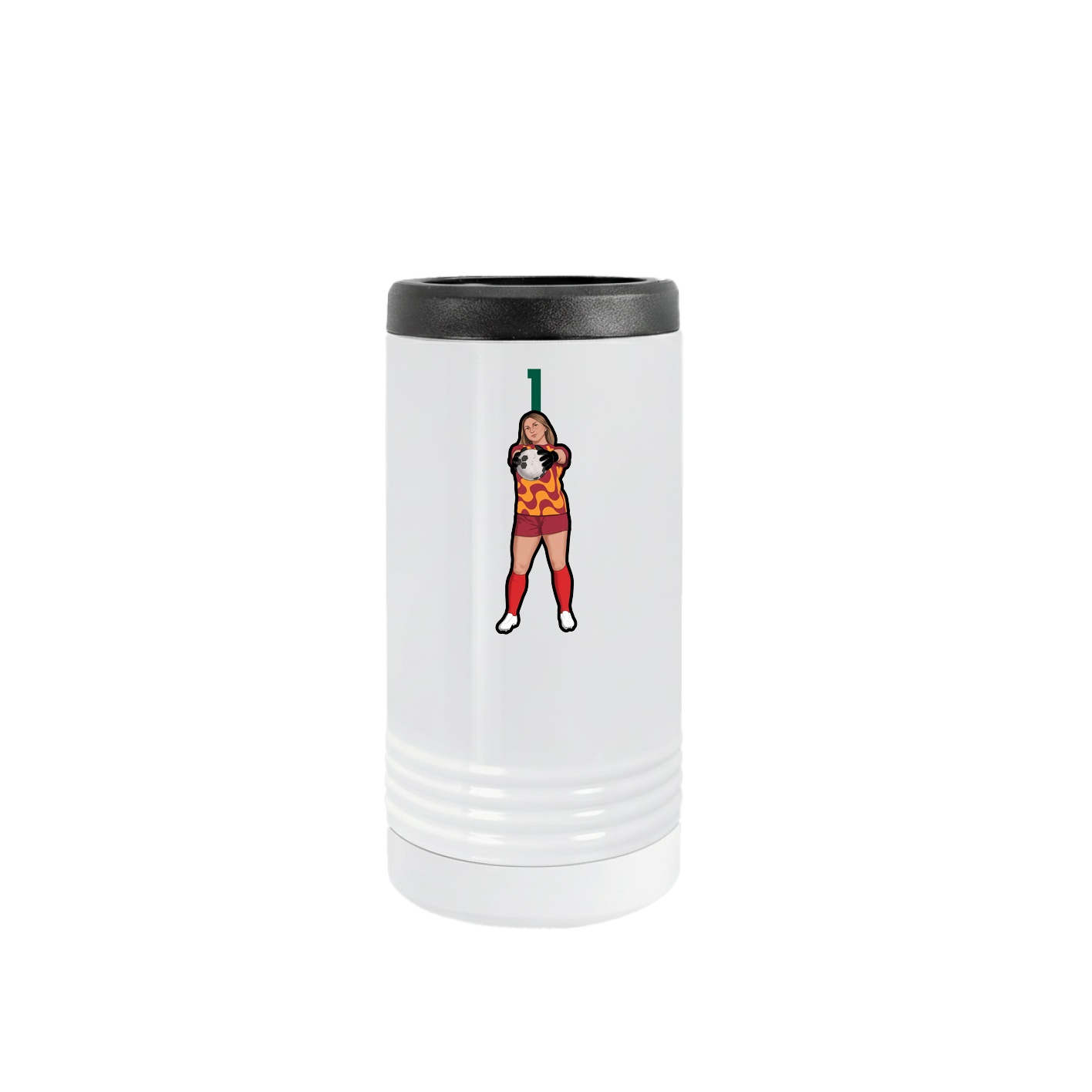 Slim Beverage Holder — Number Top in White